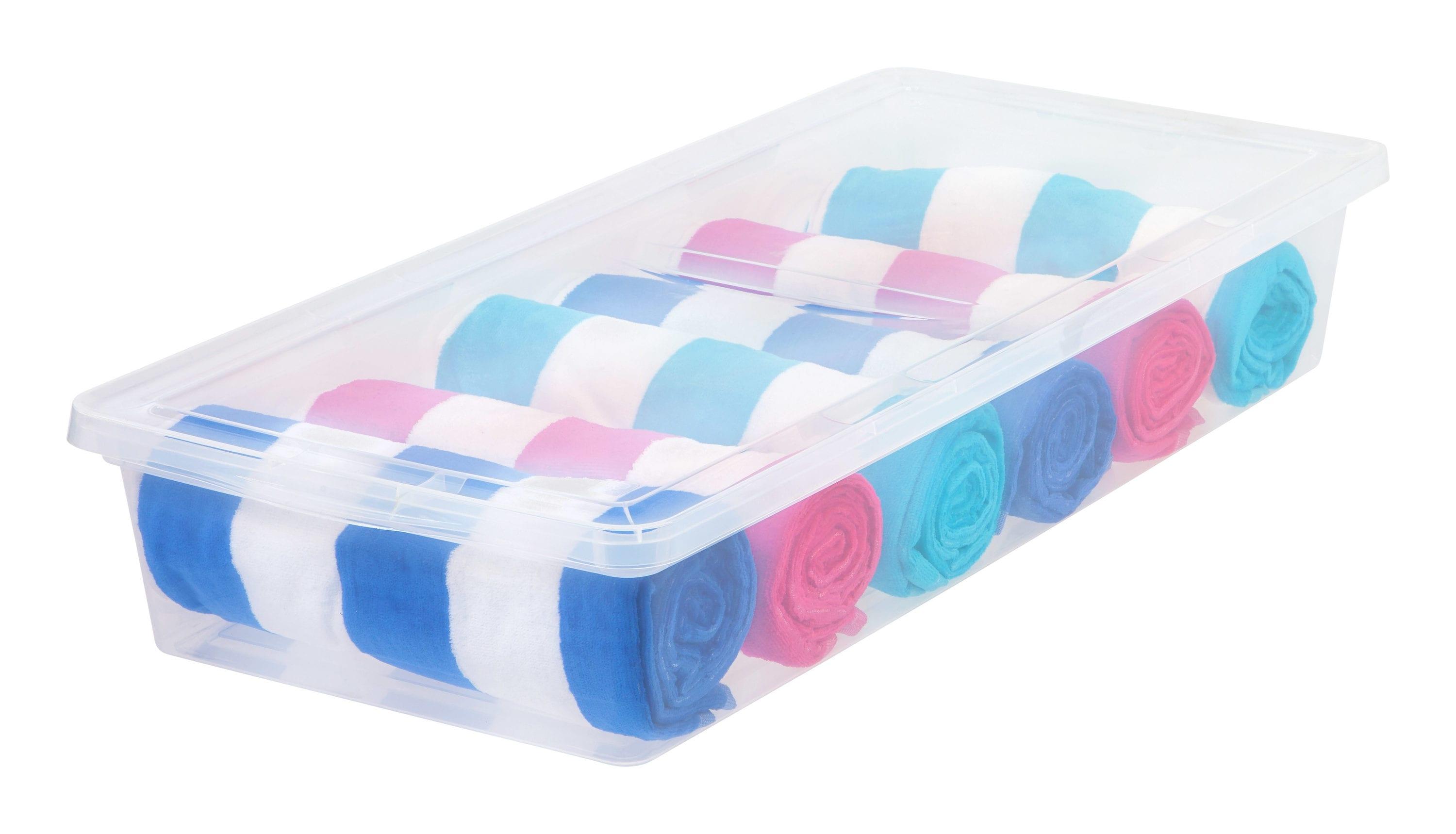 IRIS 41 Quart Clear Storage Box, 1 Pack, Clear