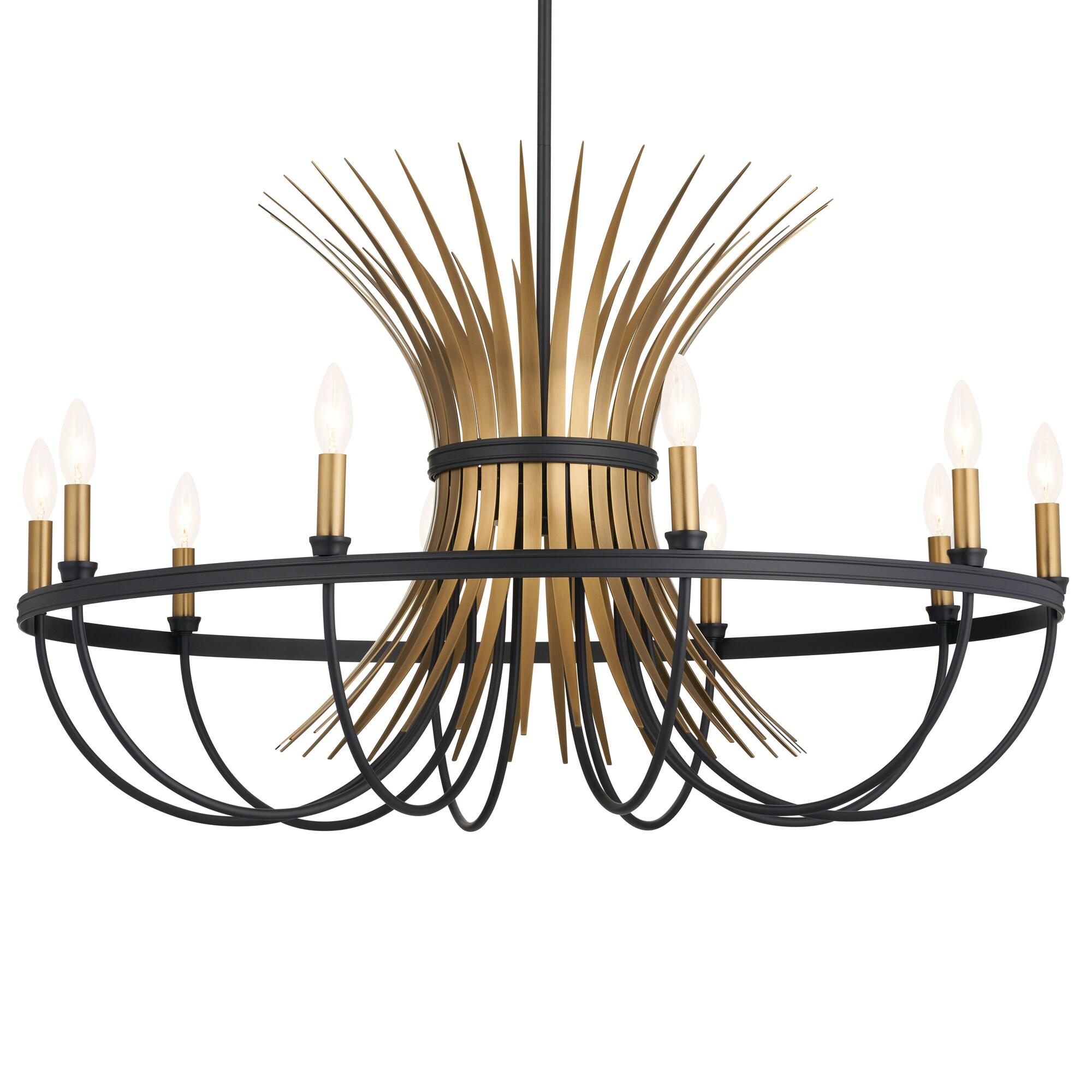 9 - Light Dimmable Drum Chandelier