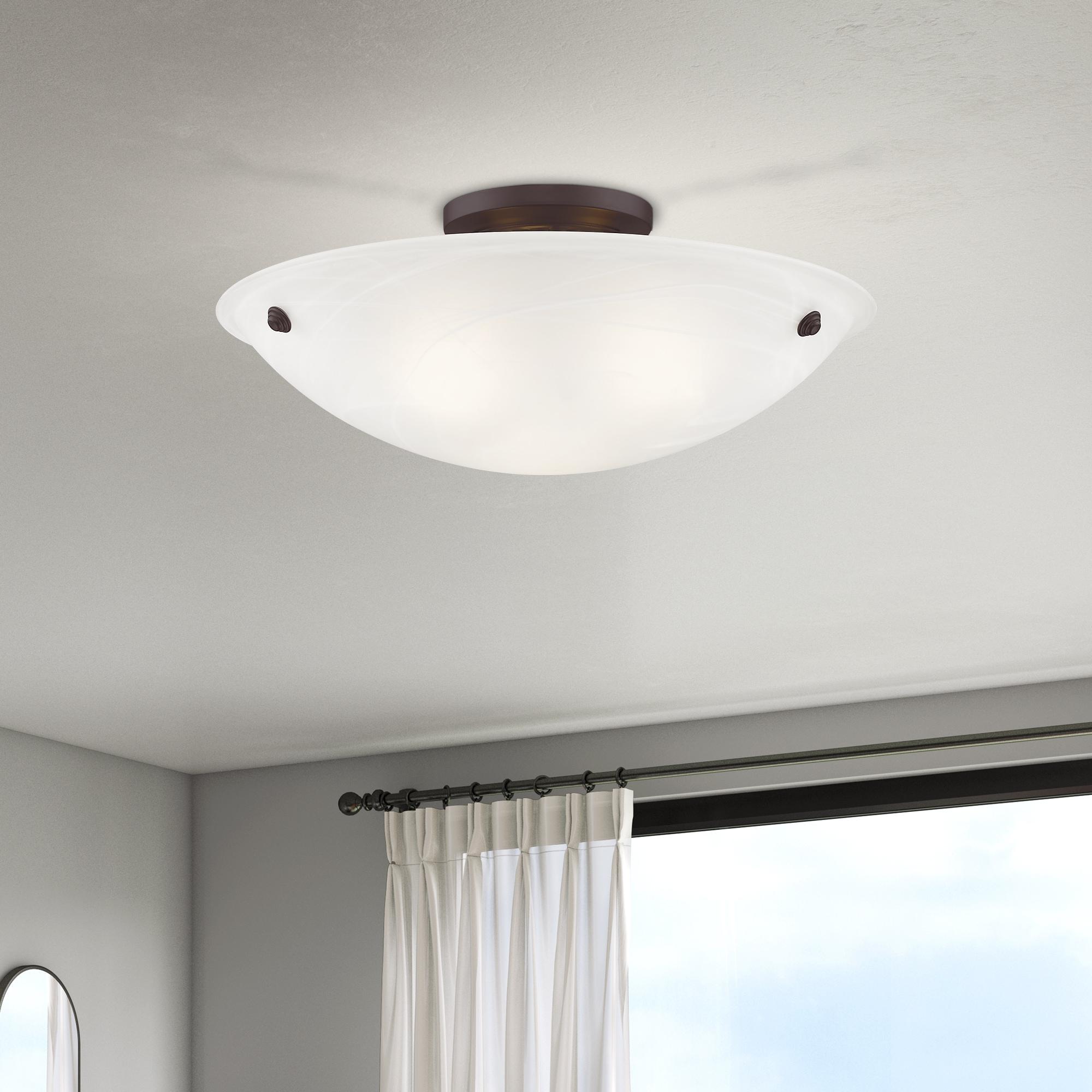 Livex Lighting Oasis 3 - Light Flush Mount in  Bronze