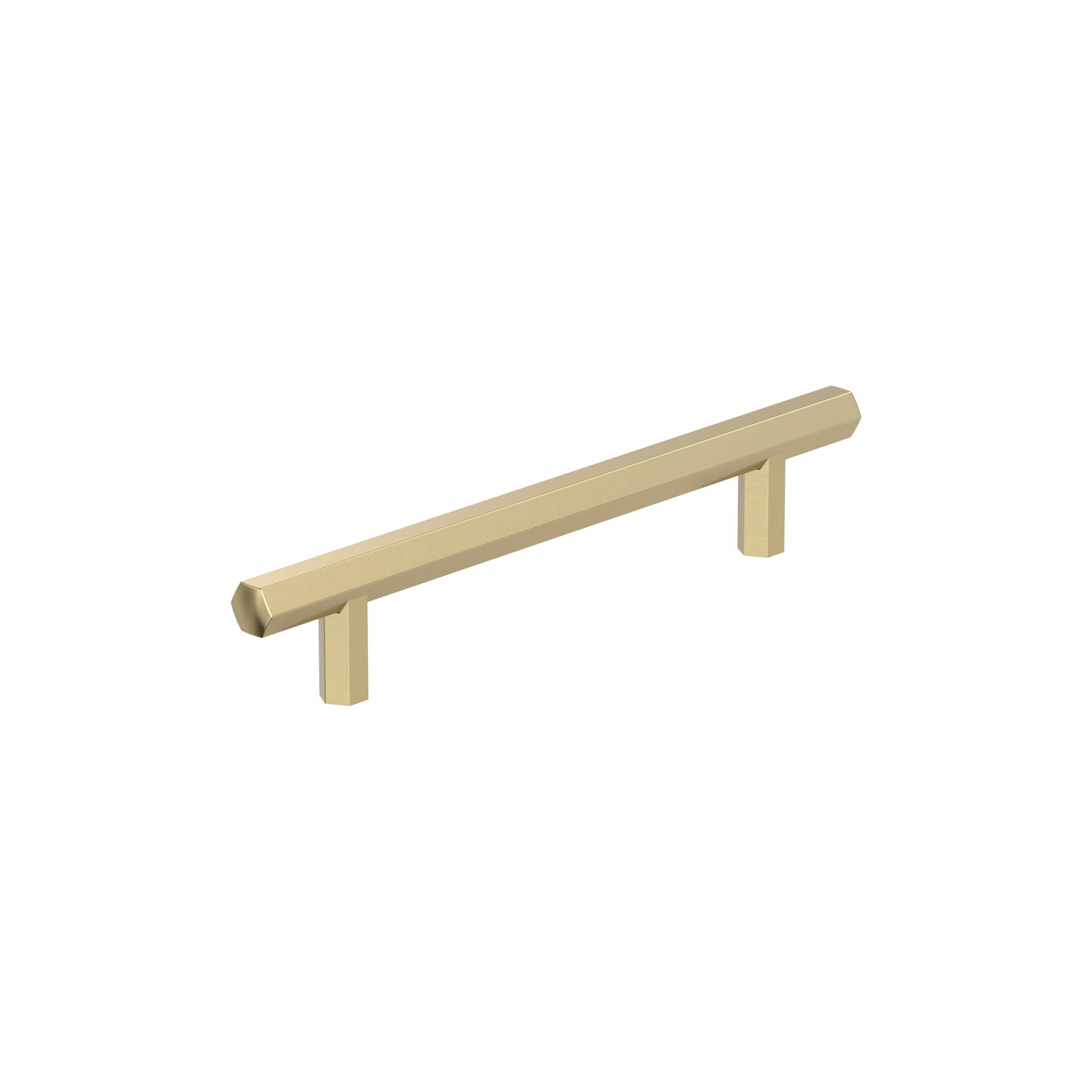 Amerock Caliber 5-1/16 inch (128mm) Center-to-Center Golden Champagne Cabinet Pull