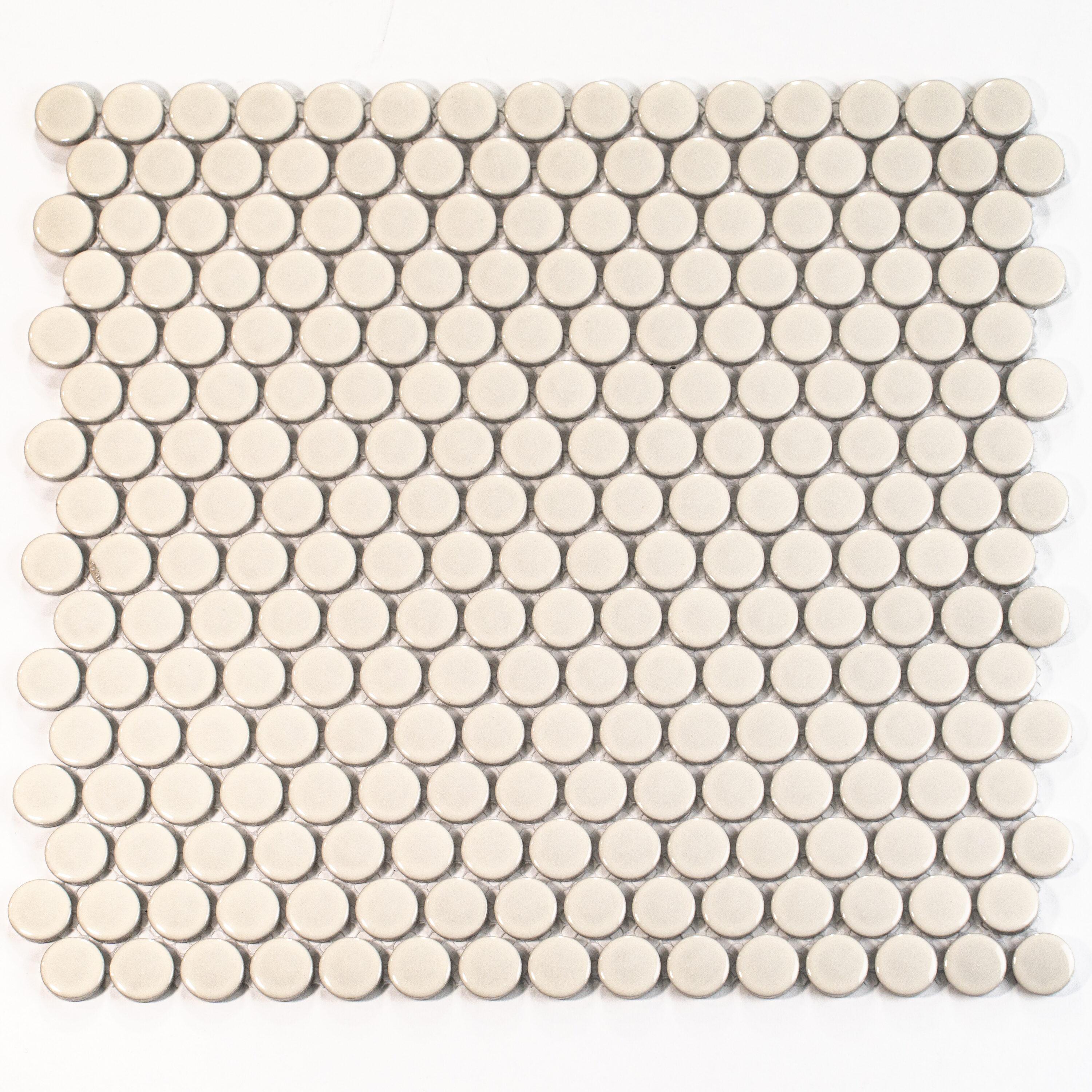 Cirkel 11.46'' W x 12.4'' L Porcelain Tile Mosaic Sheet