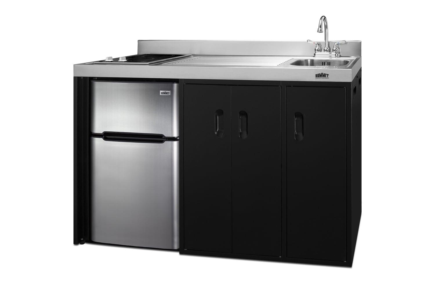 Summit Ck54sinkr 54 Inches Wide Kitchenette - Stainless Steel