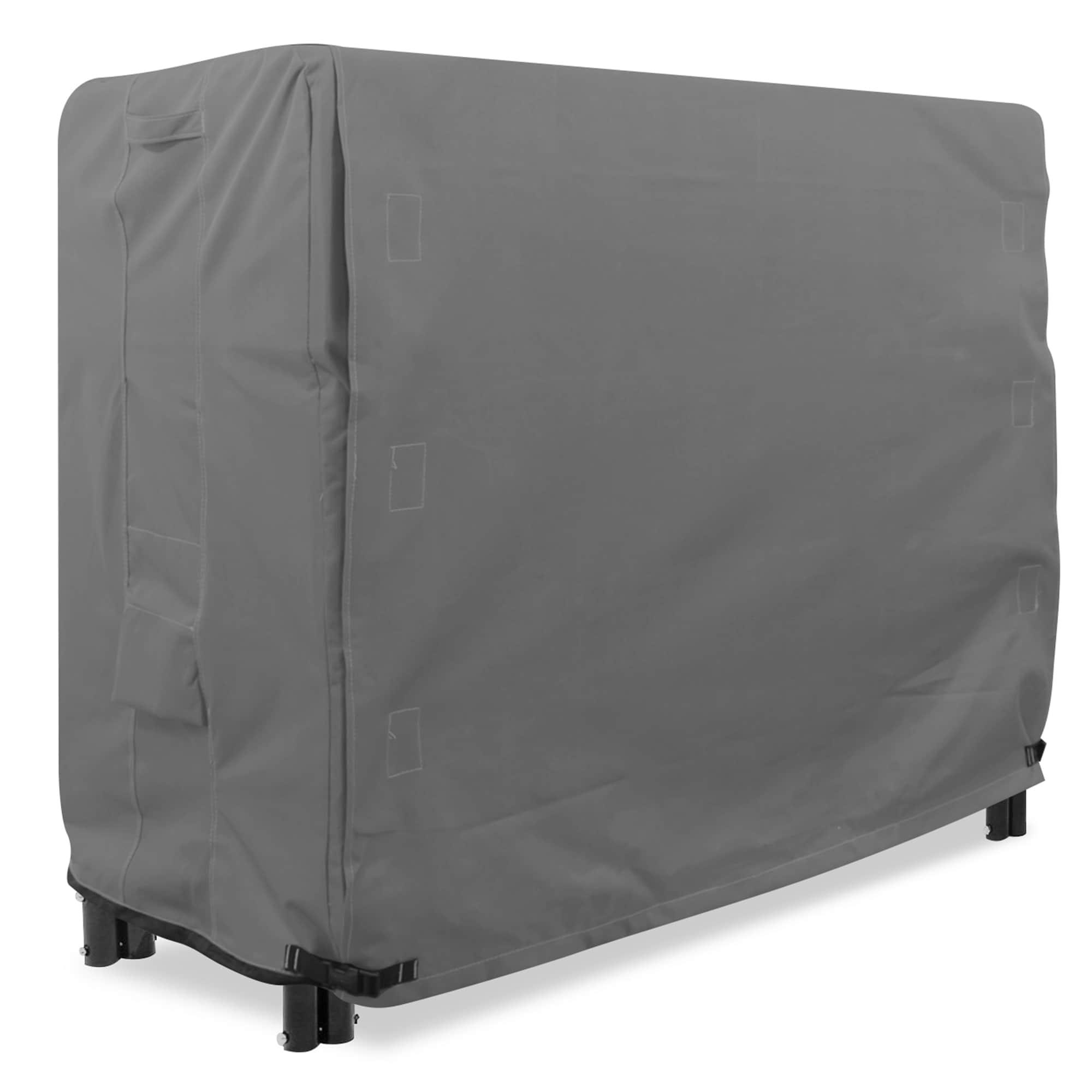 KHOMO GEAR - Heavy Duty Log Rack Cover - 4 Feet - Titan Series - Grey