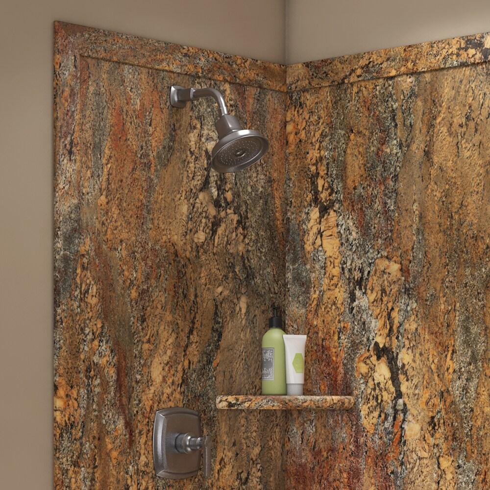 FlexStone Elegance 2-Panel 48"W x 36"D x 80"H Corner Shower Surround