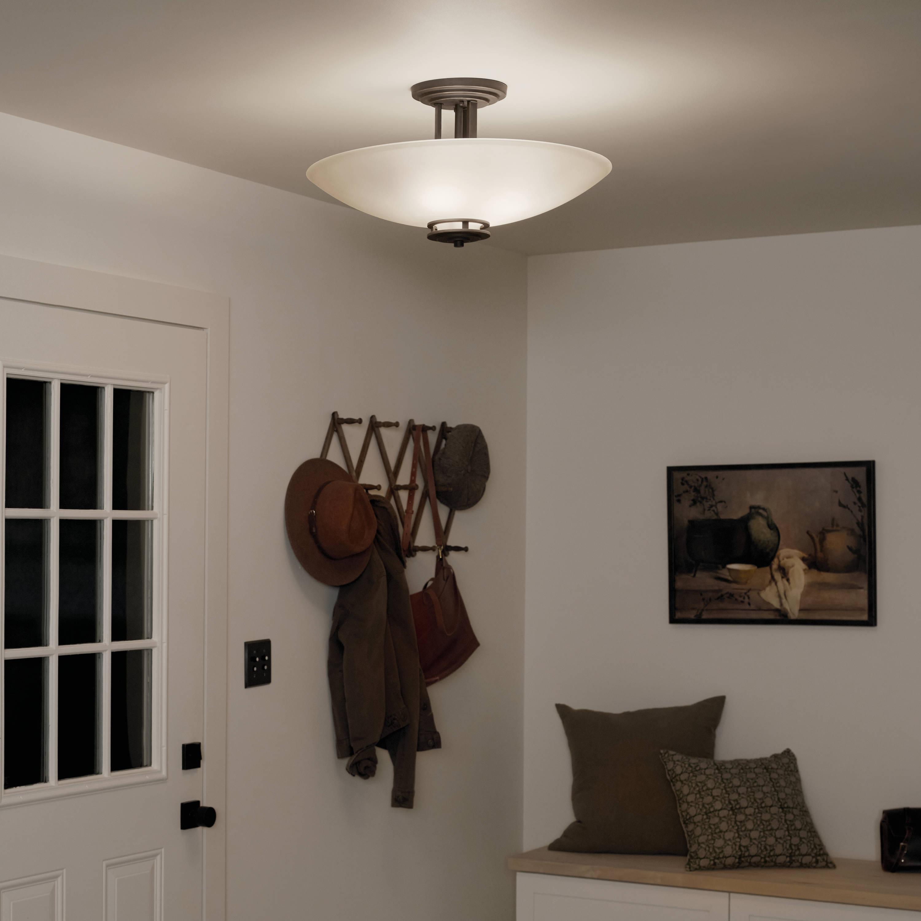 Hendrik Glass Semi Flush Mount