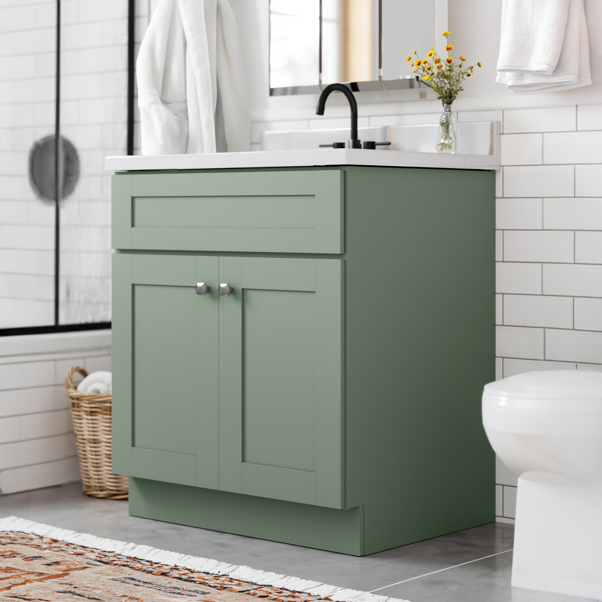 Design House Brookings 30 Inch Bath Vanity, Ready to Assemble, Sherwin Williams®