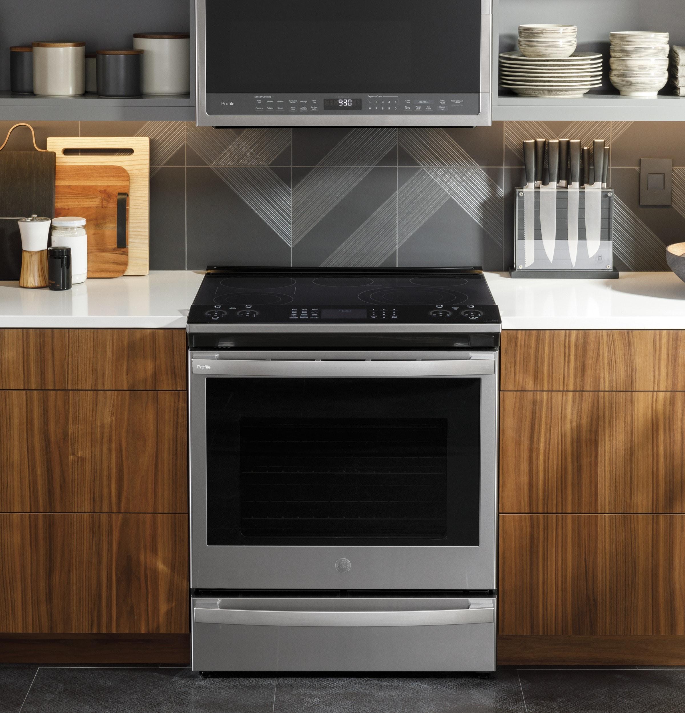 GE Profile Smart Appliances 30" 5.3 cu.ft. Slide-in Electric Range