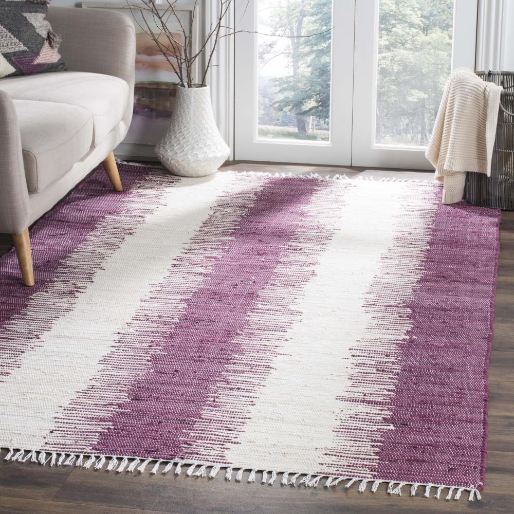 Montauk MTK751 Hand Woven Indoor Area Rug - Purple - 6'x9' - Safavieh