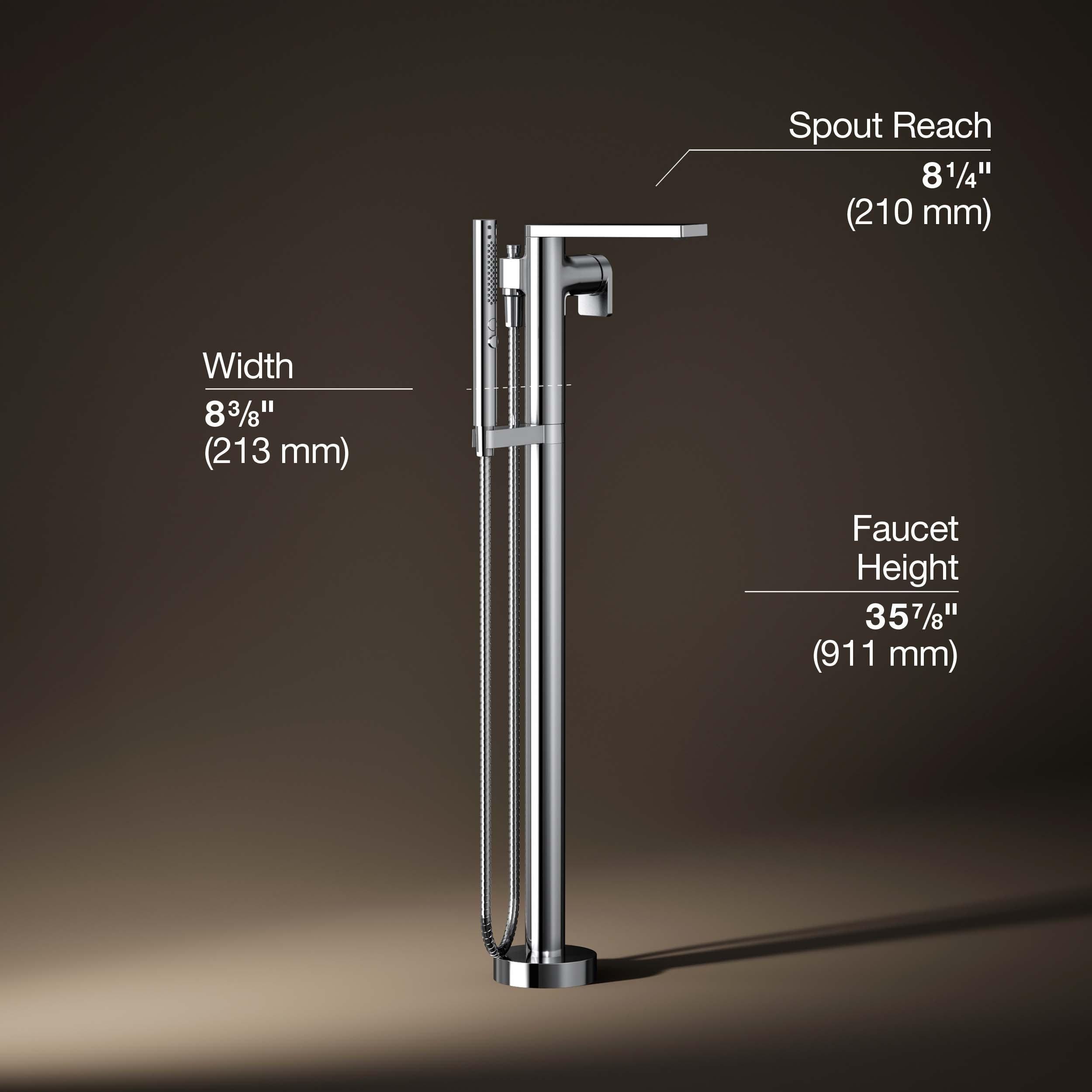 Composed Freestanding Bath Faucet
