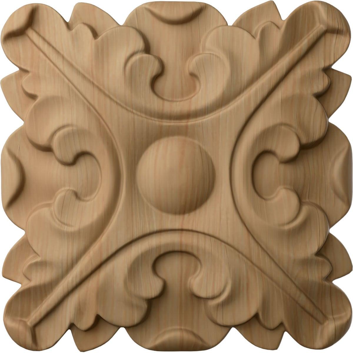 Ekena Millwork Acanthus H W D Wood Rosette Applique