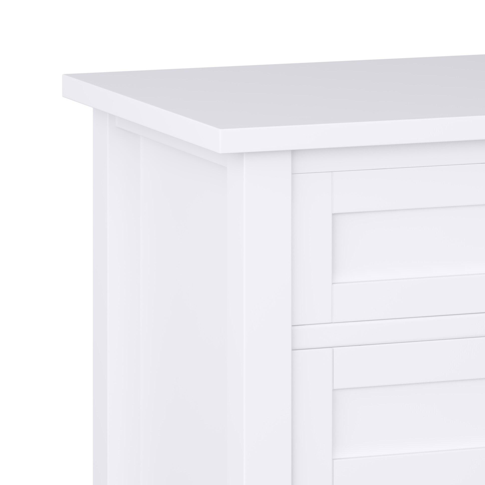 Simpli Home Warm Shaker 24"W Solid Wood Bedside Table with Two Drawers