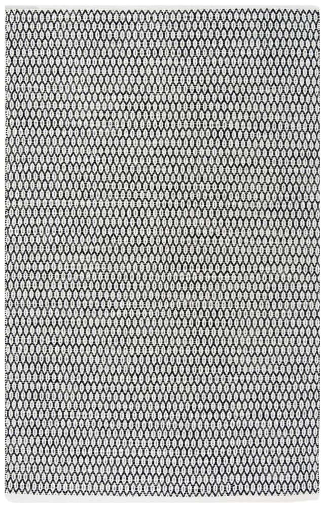 Montauk MTK608 Hand Woven Indoor Area Rug - Black/Ivory - 5'x8' - Safavieh