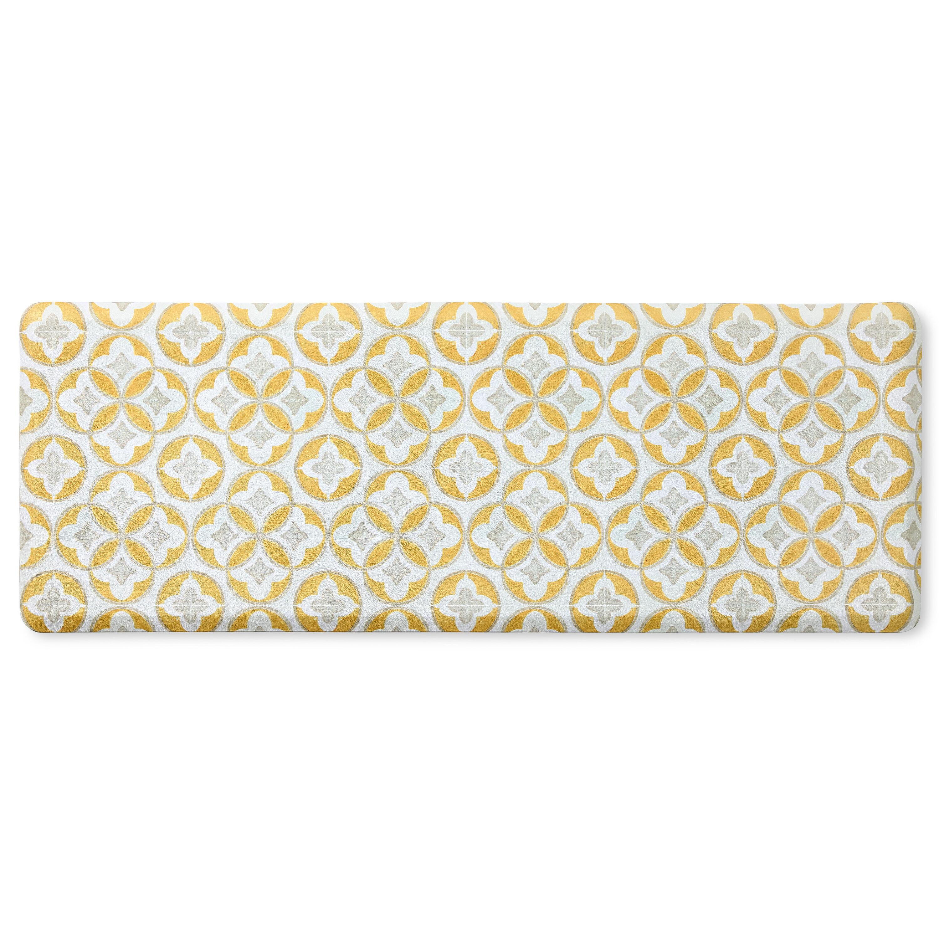 Fiesta FIESTA Postiano Tiles Geo Textured Anti-Fatigue Comfort Non-Slip Kitchen Runner Mat