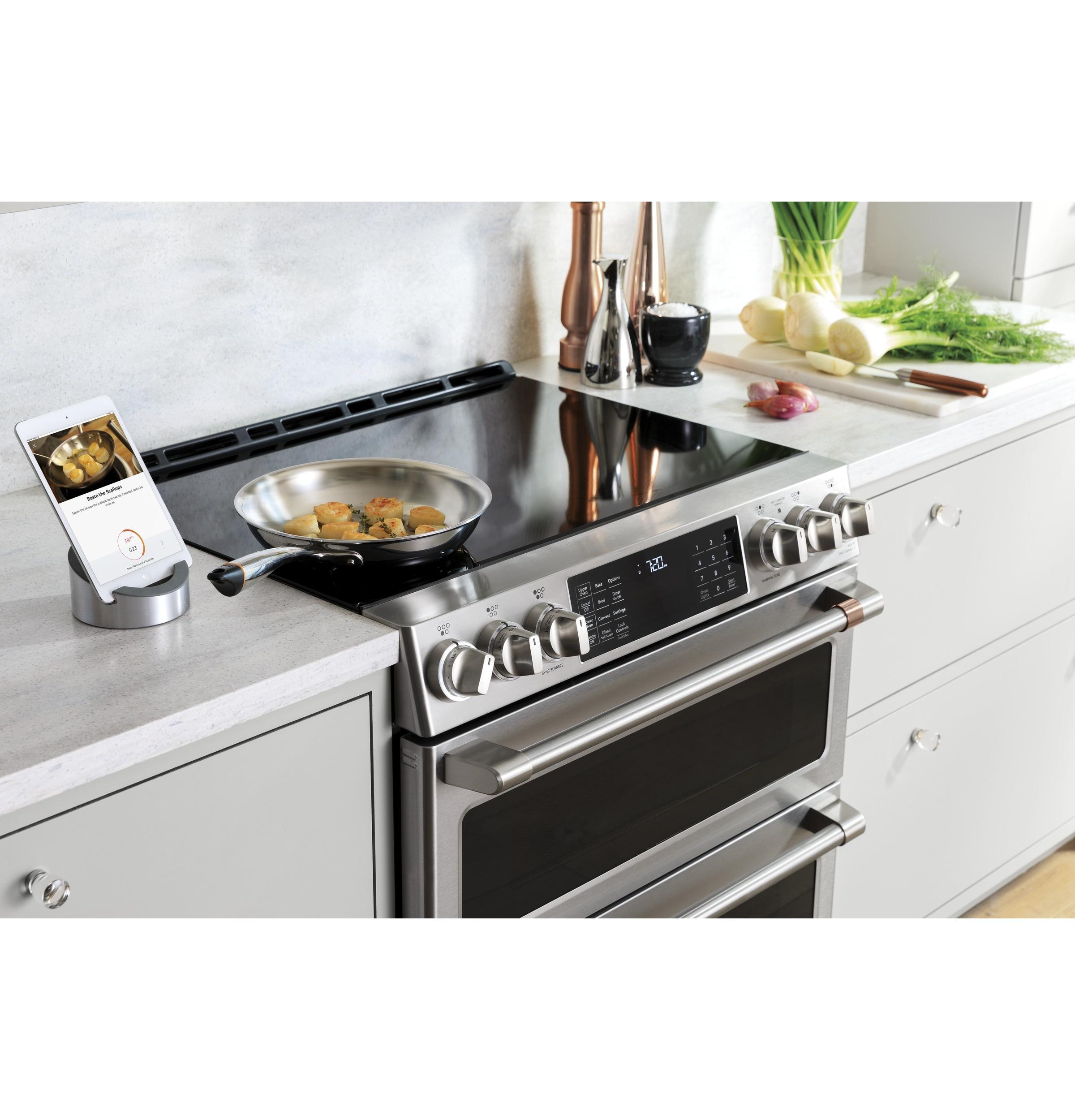 Café 30" 6.7 cu. ft. Smart Slide-in Electric Range with Induction Cooktop