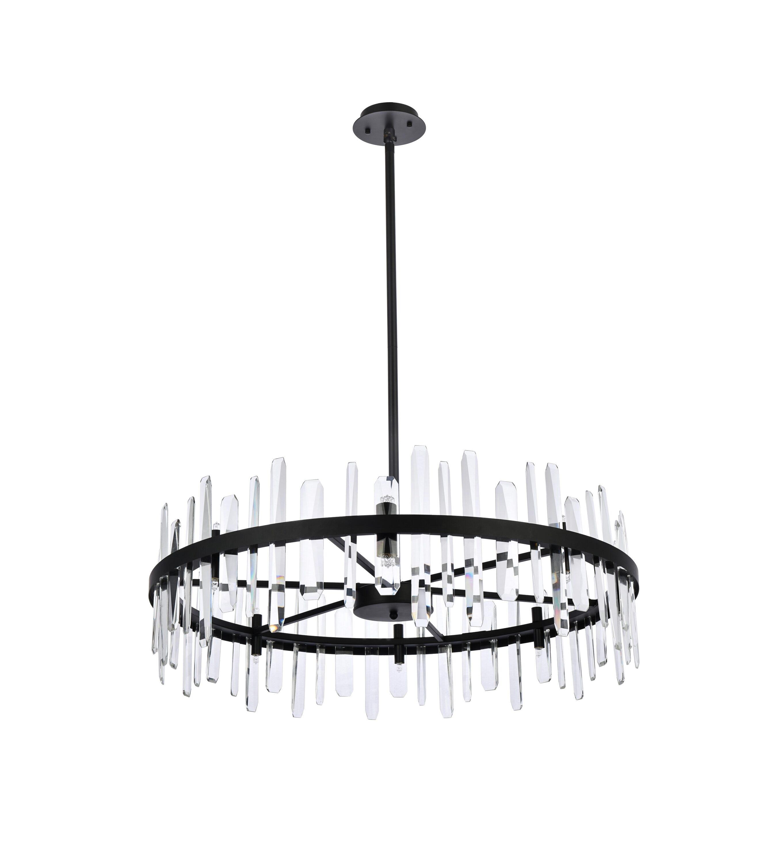 Elegant Lighting Serena 16 - Light Chandelier in  Black