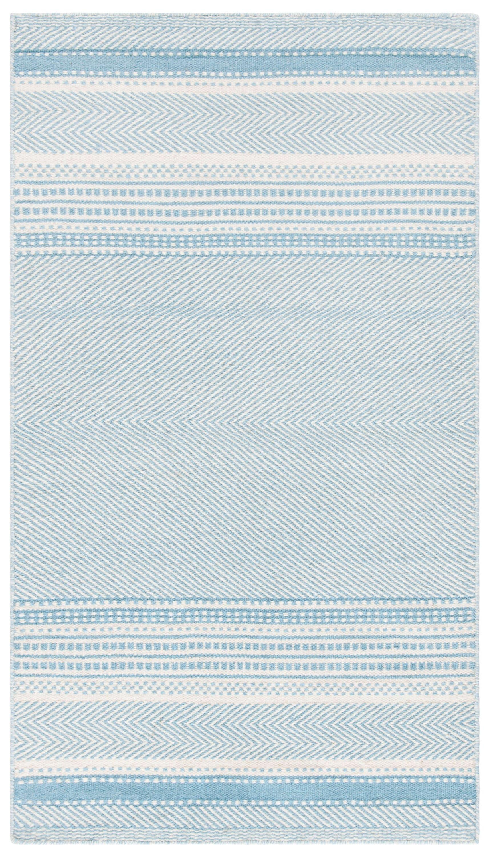 Grice Kilim Hand Woven Flat Weave Wool Striped Rug