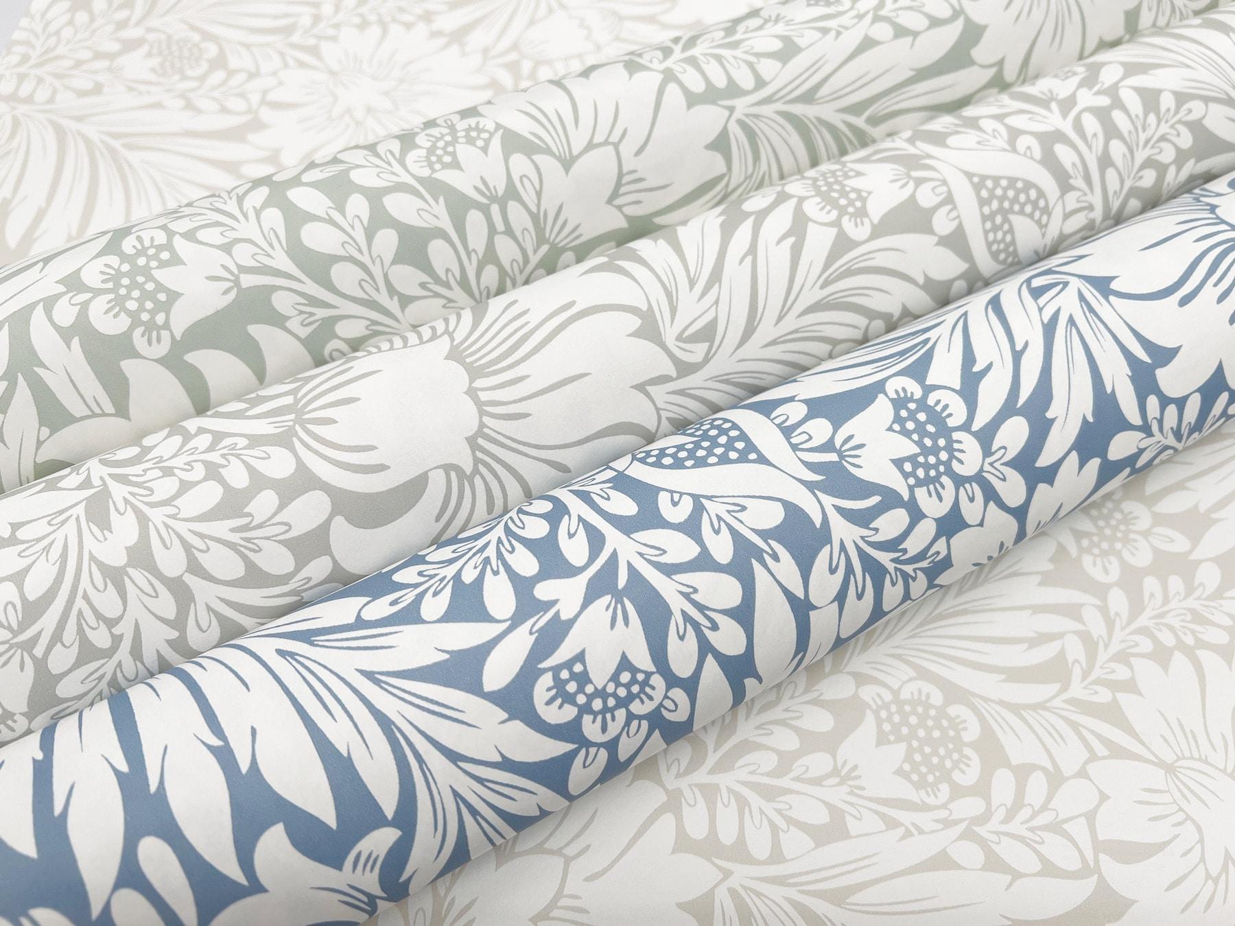 Modern Acanthus Peel + Stick Wallpaper by Erin & Ben Co. - Wicker