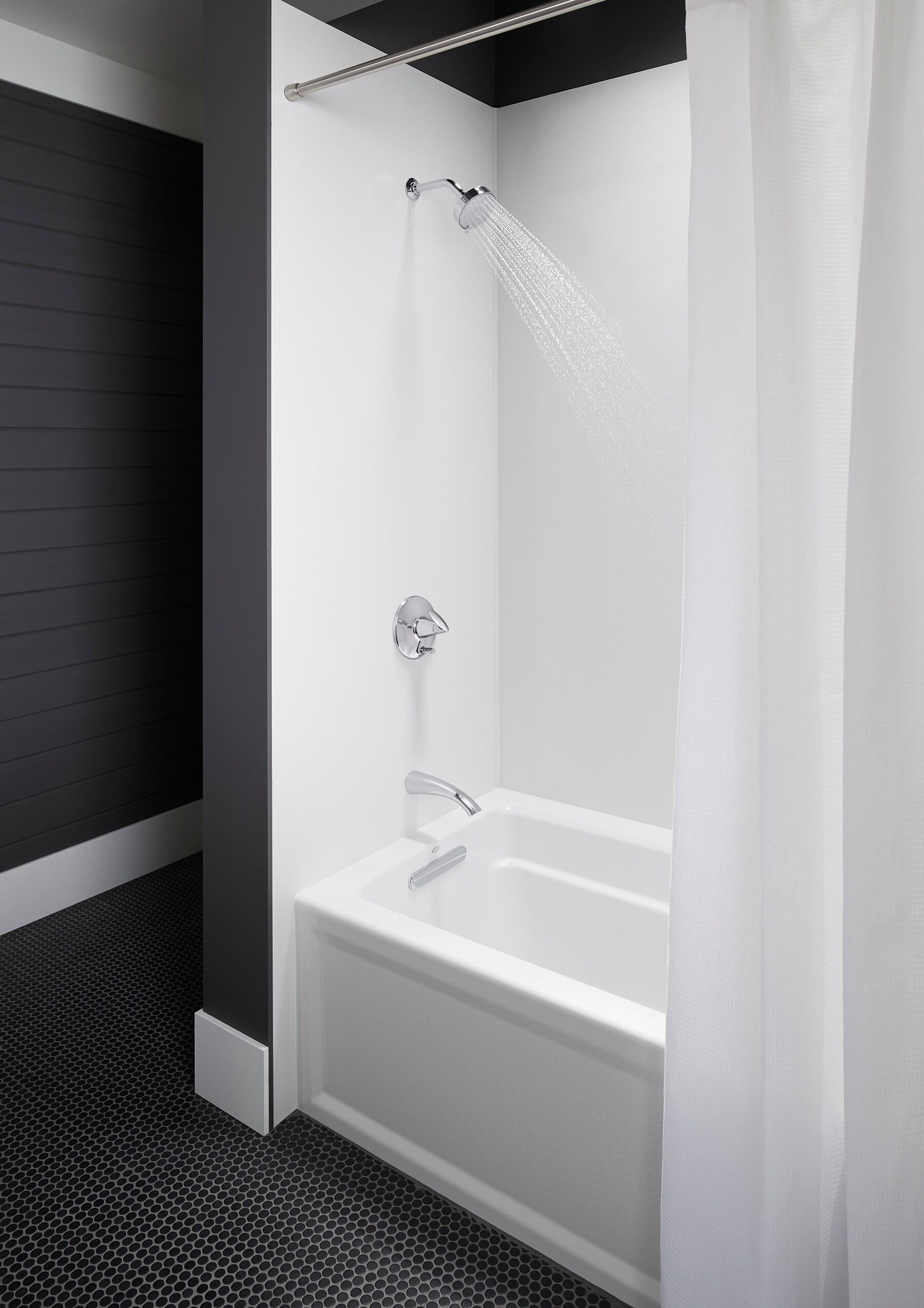 Archer® 60" x 32" Acrylic Alcove Soaking Bathtub with Comfort Depth