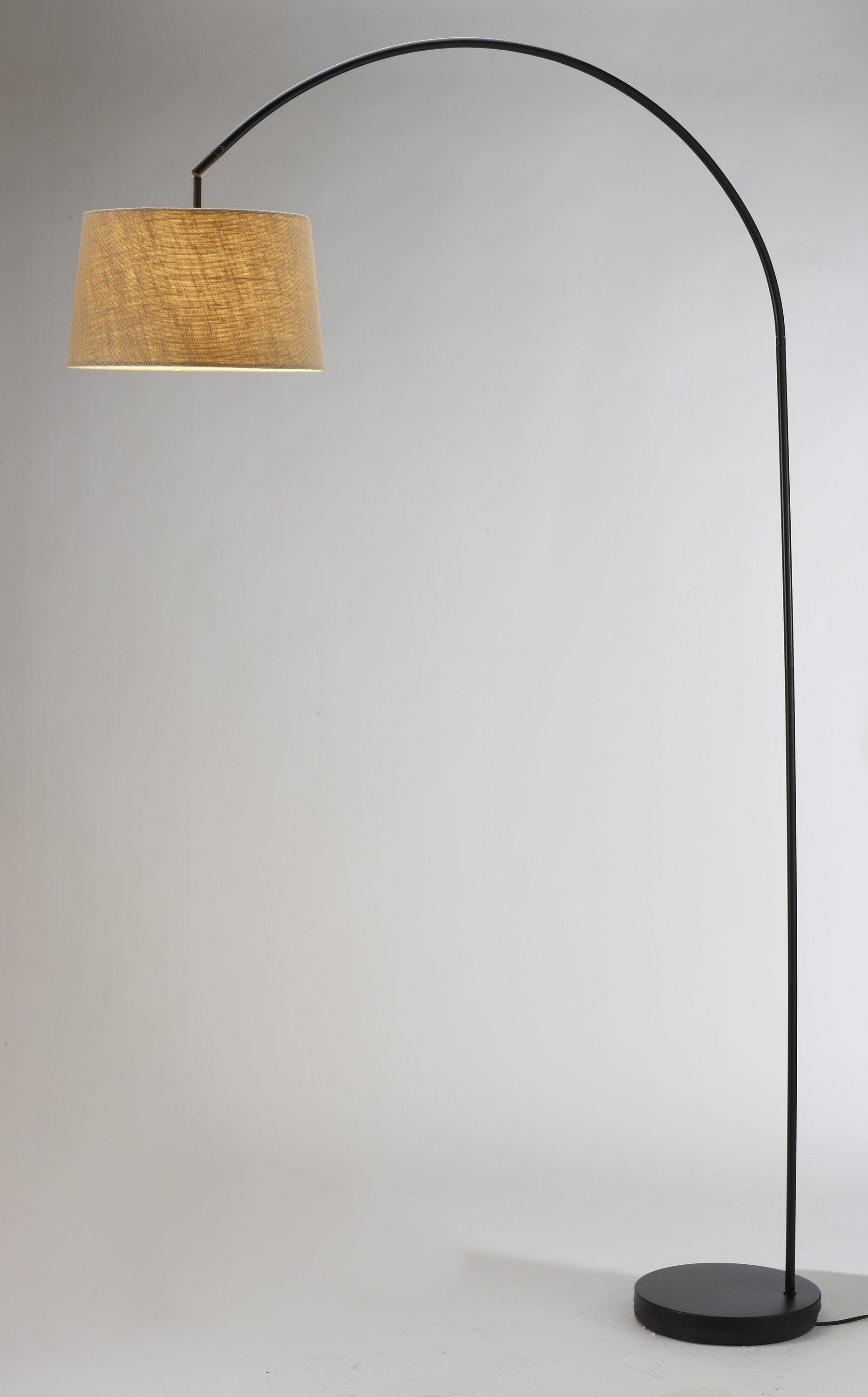 Adesso Goliath Arc Lamp, Matte Black