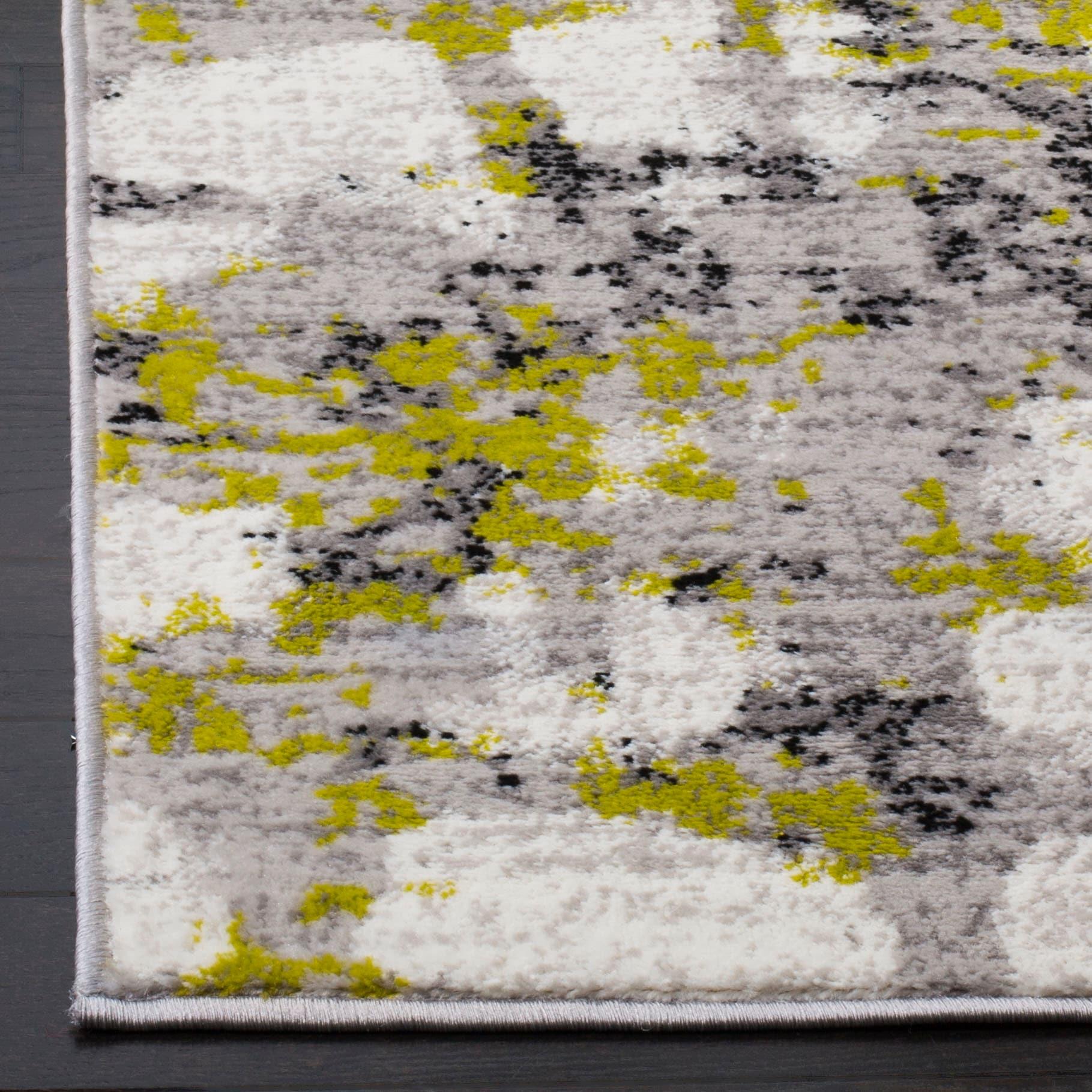 Skyler SKY193 Power Loomed Indoor Area Rug - Grey/Green - 8'x10' - Safavieh.