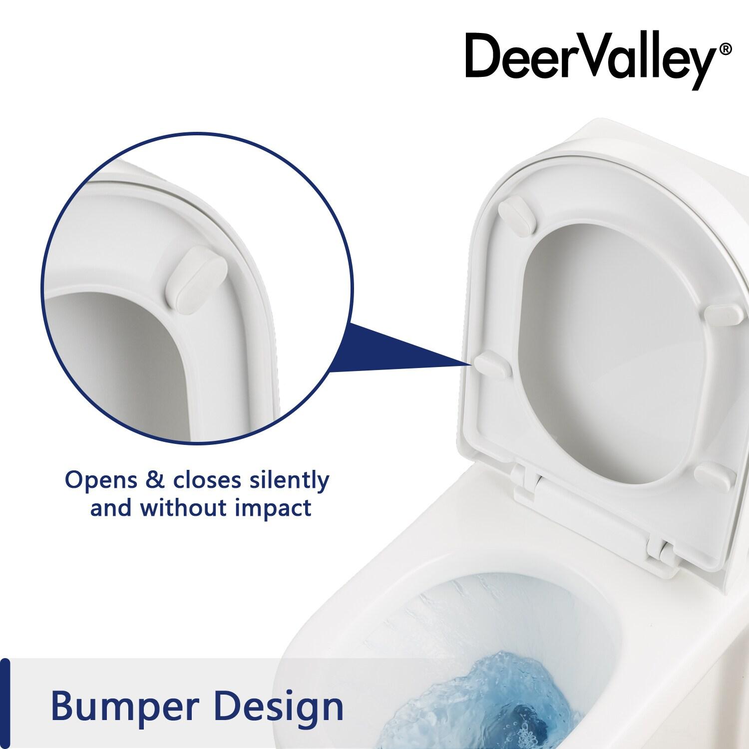 Liberty Compact Toilet, Modern One-Piece Round Toilet with Dual Flush, Easy Cleaning Fully Skirted Design(Seat Included)