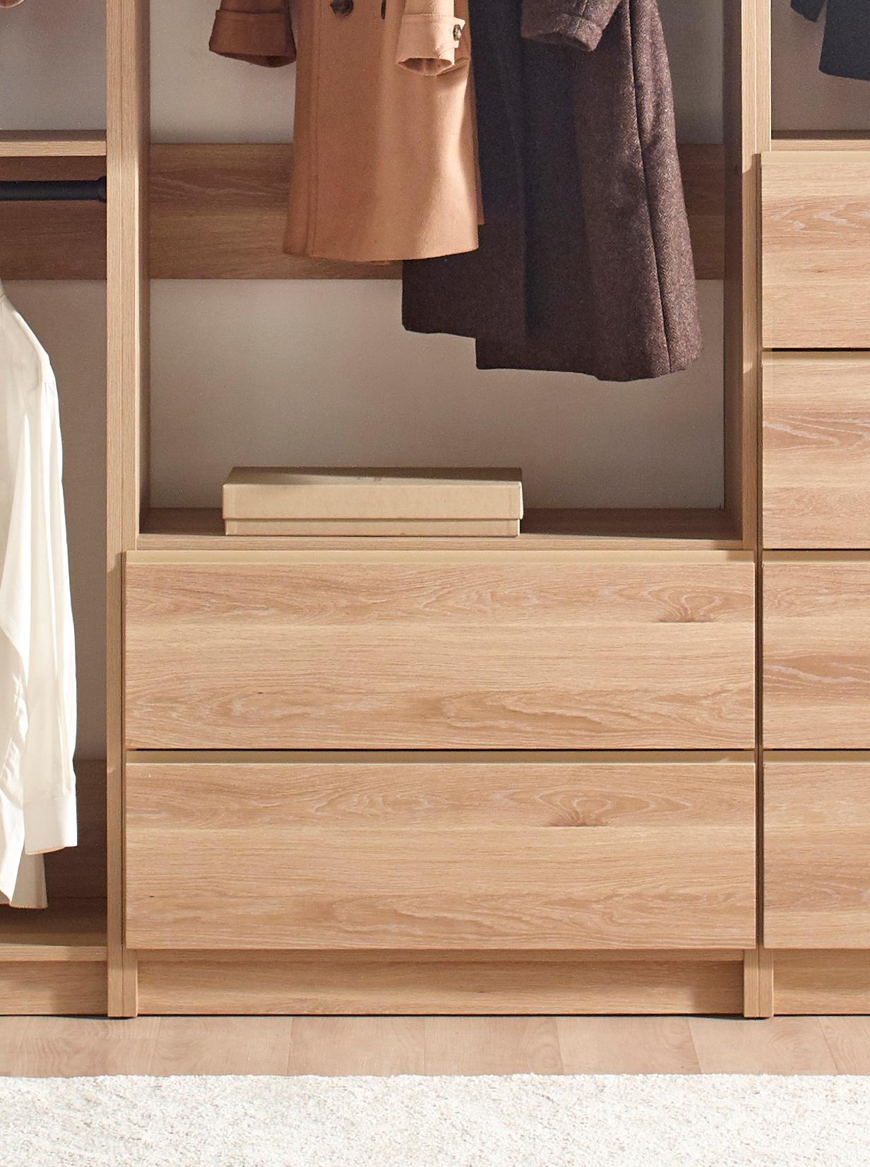 Klair Living Prosper Freestanding Walk in Wood Closet System in Oak