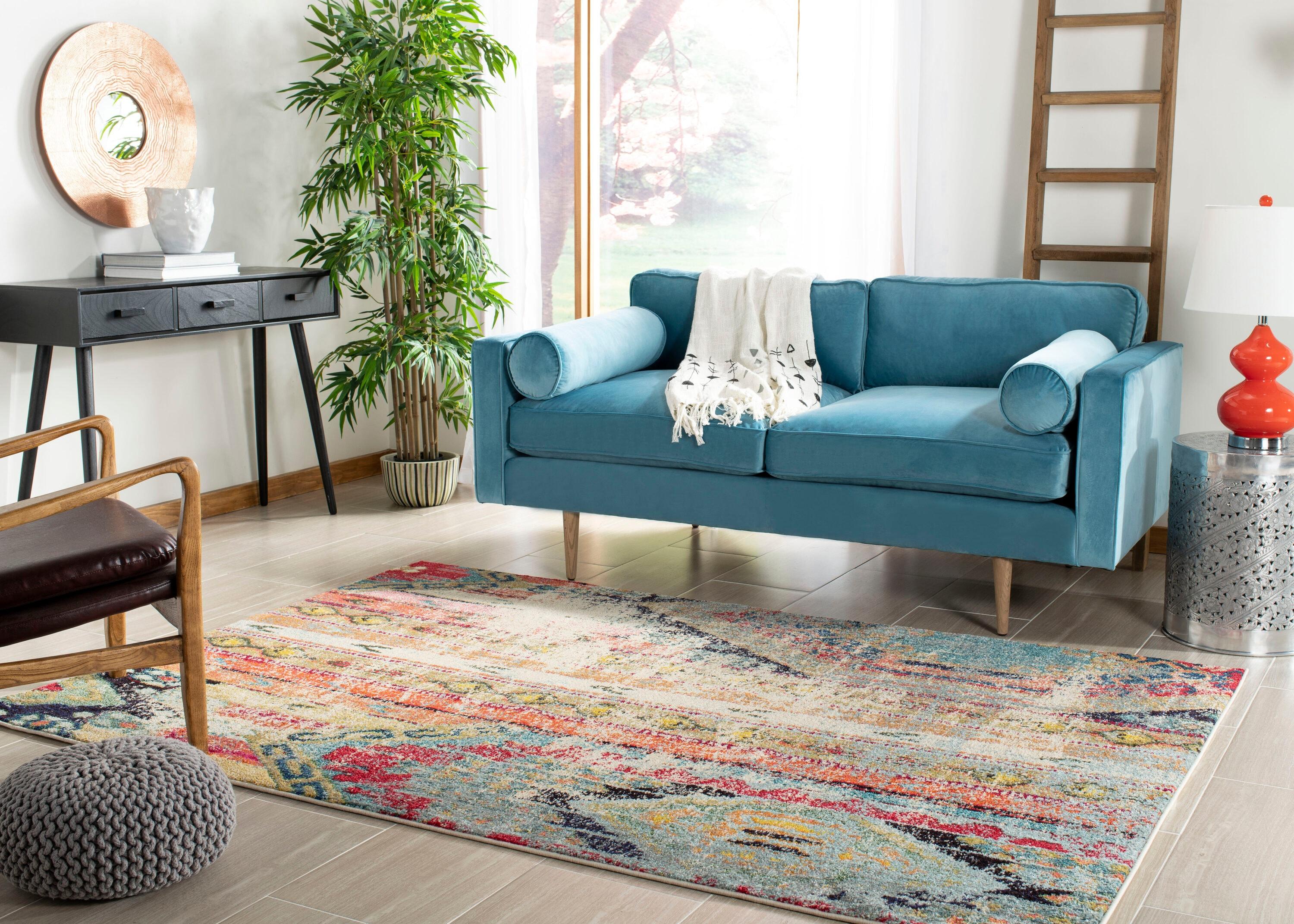 Monaco MNC222 Power Loomed Indoor Area Rug - Multi - 9'x12' - Safavieh