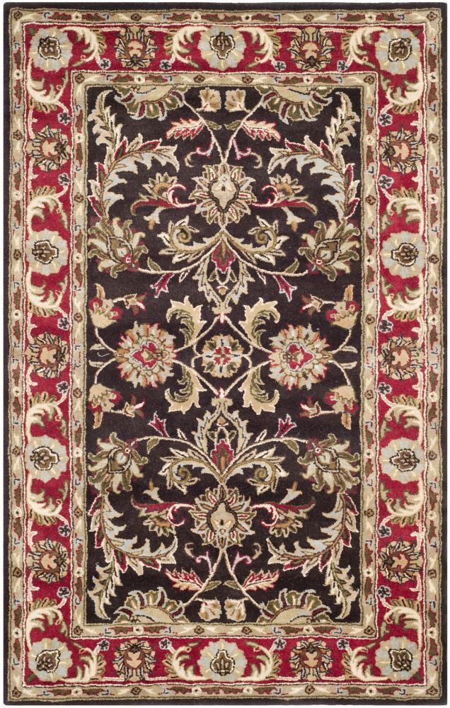 Heritage HG951 Hand Tufted Area Rug - Chocolate/Red - 6'x9' - Safavieh.