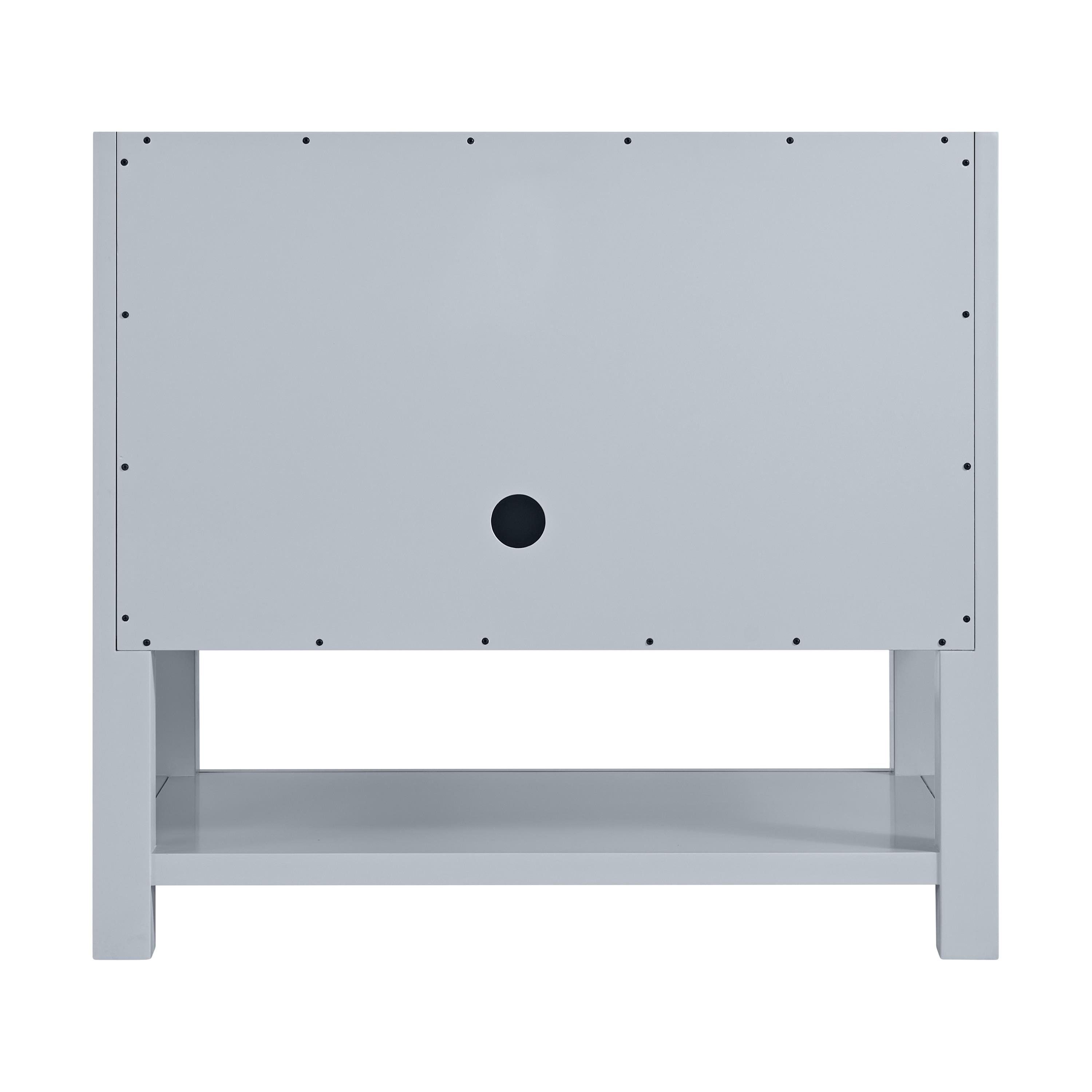 James Martin Vanities 330-V36-SRB-3LDL 36 in. Breckenridge Single Vanity with 3 cm Lime Delight Quartz Top, Serenity Blue