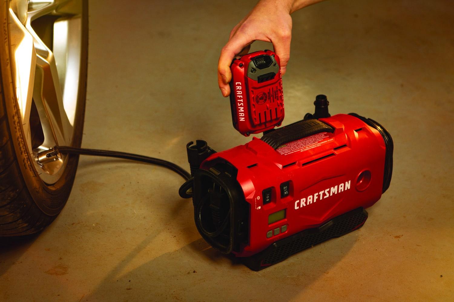 CRAFTSMAN V20 Inflator, Tool Only (CMCE520B),Red