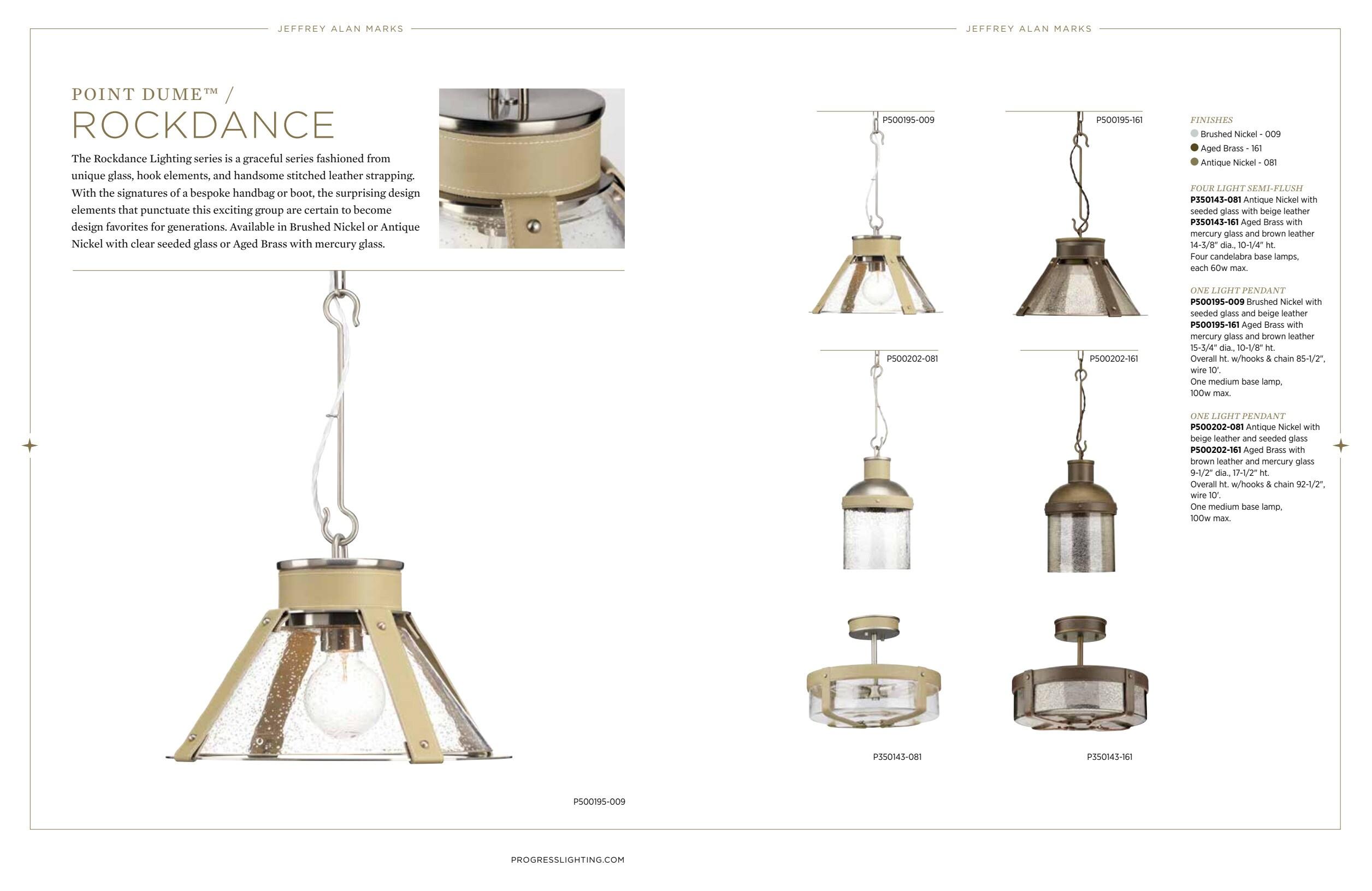 Rockdance Glass Semi Flush Mount