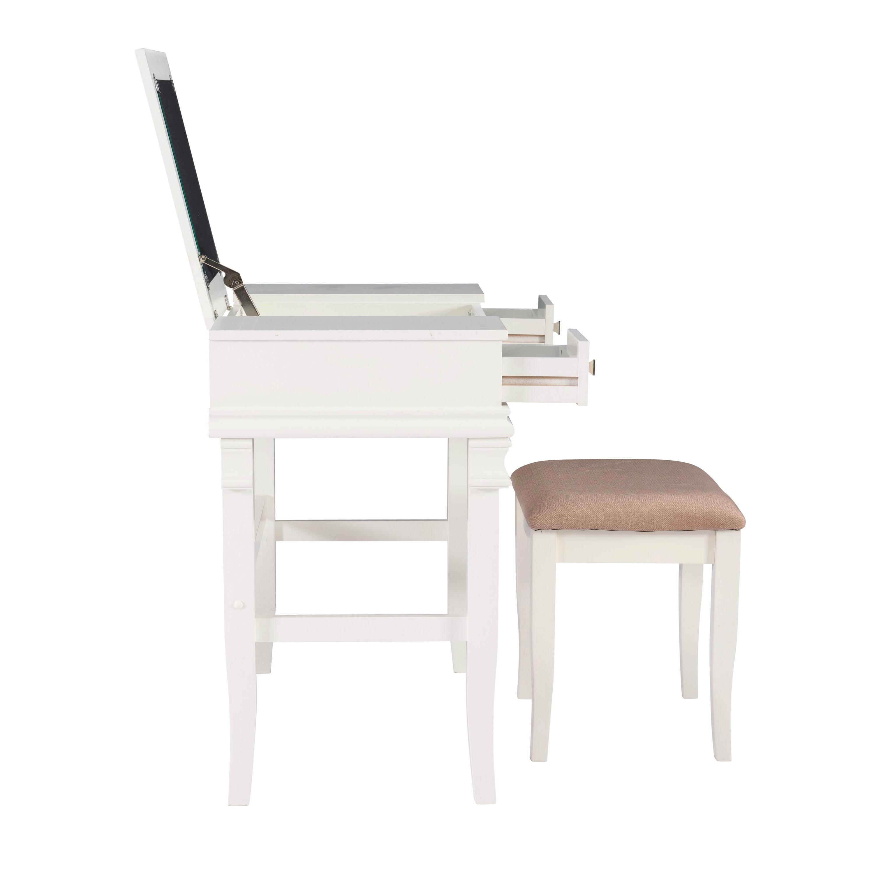 Linon Home Decor Linon Orhei White Vanity Set