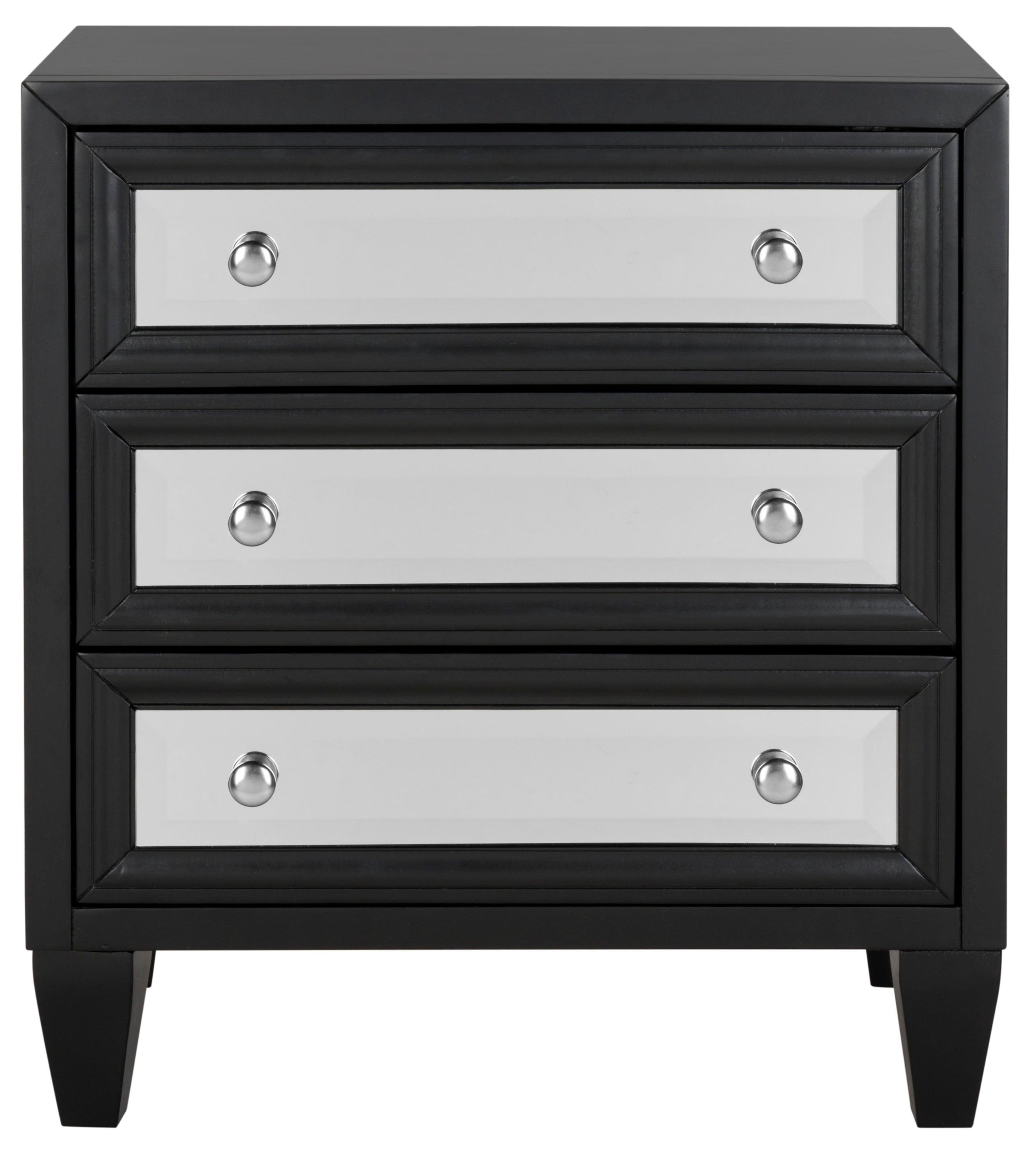 Marlon 3 Drawer Chest - CHS9202 - Black - Safavieh