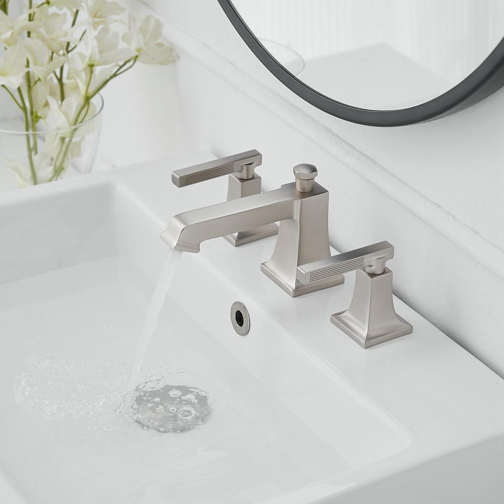 Widespread 2-handle Bathroom Faucet with Drain Assembly