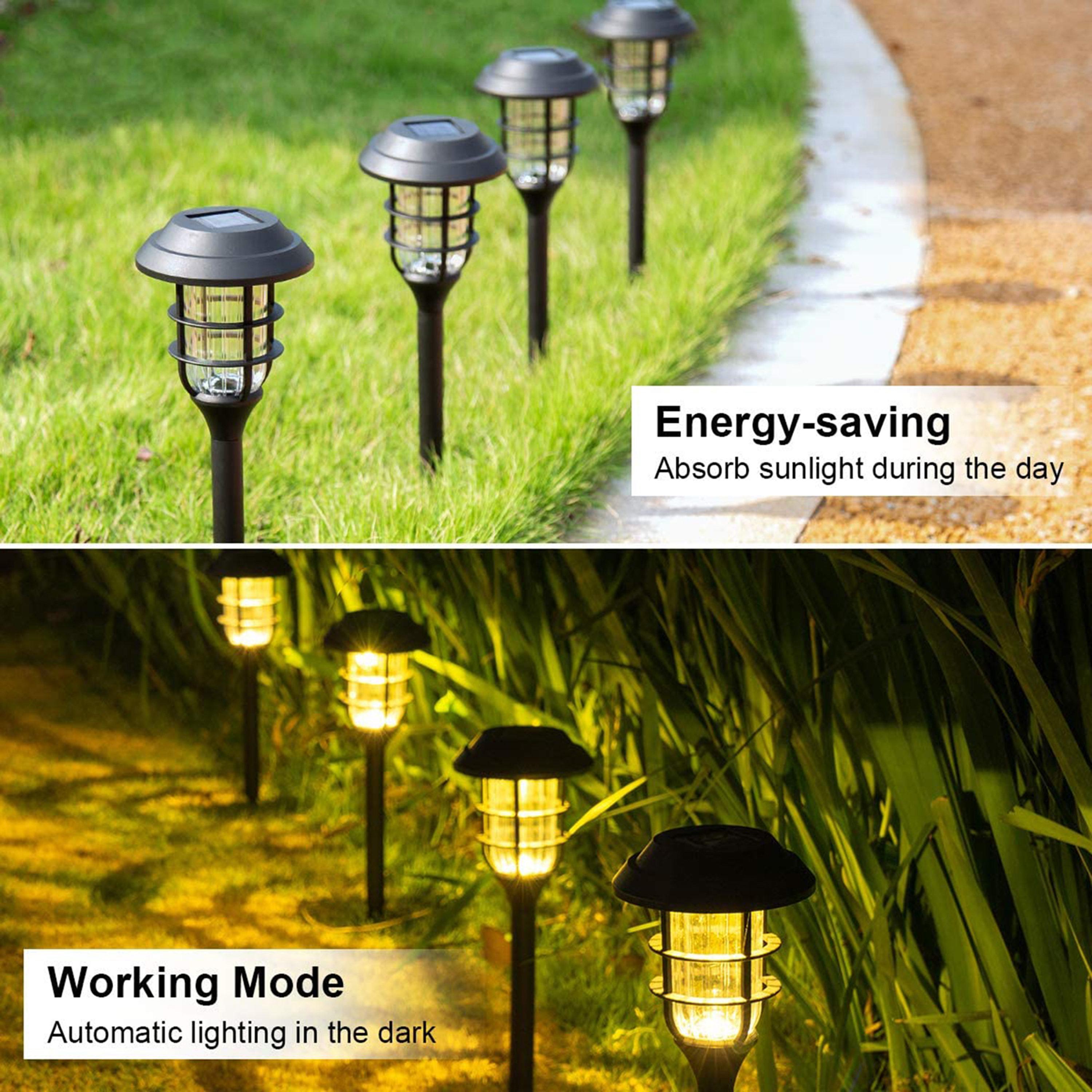 Low Voltage Solar Powered Integrated LED Pathway Light (Set of 8)