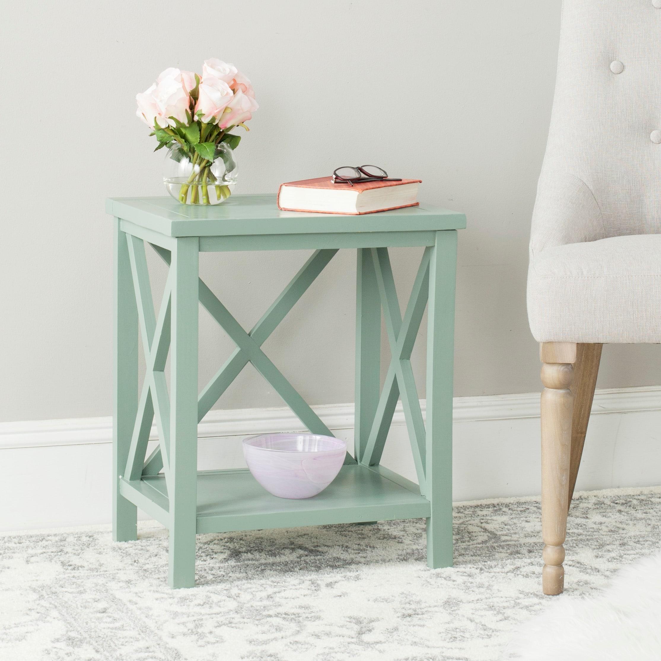 Candace End Table - Dusty Green - Safavieh.