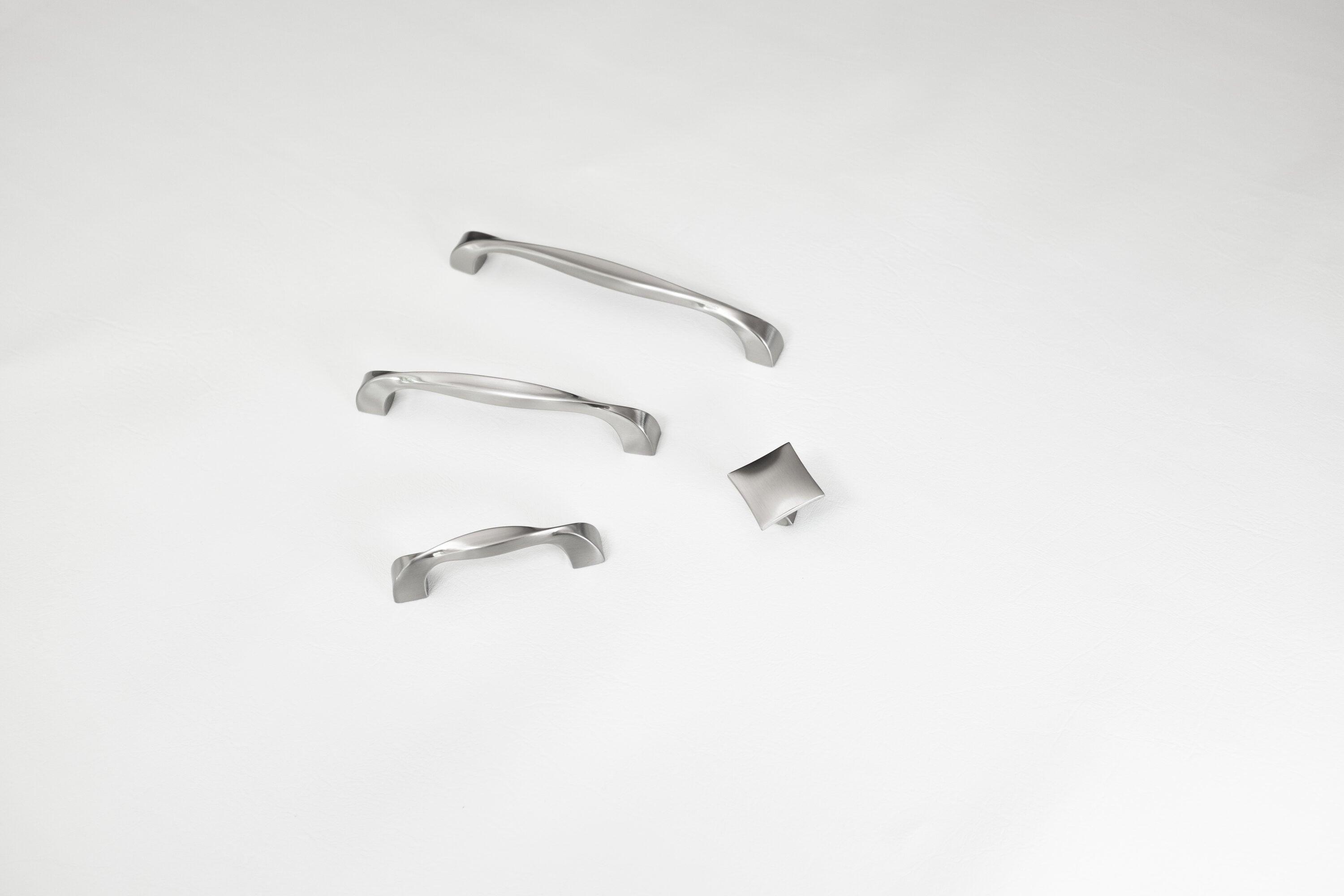 Twist Kitchen Cabinet Handles, Solid Core Drawer Pulls for Cabinet Doors, 5-1/16" (128mm)