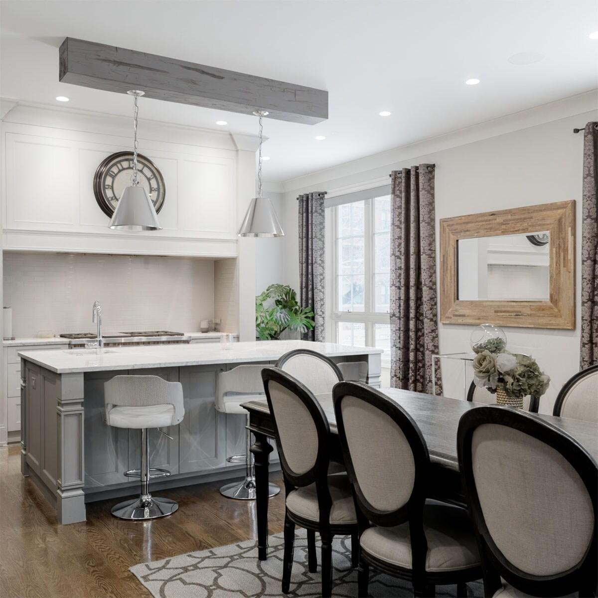 Ekena Millwork Hand Hewn Timberthane Faux Wood 3-Sided Ceiling Beam (U-beam)