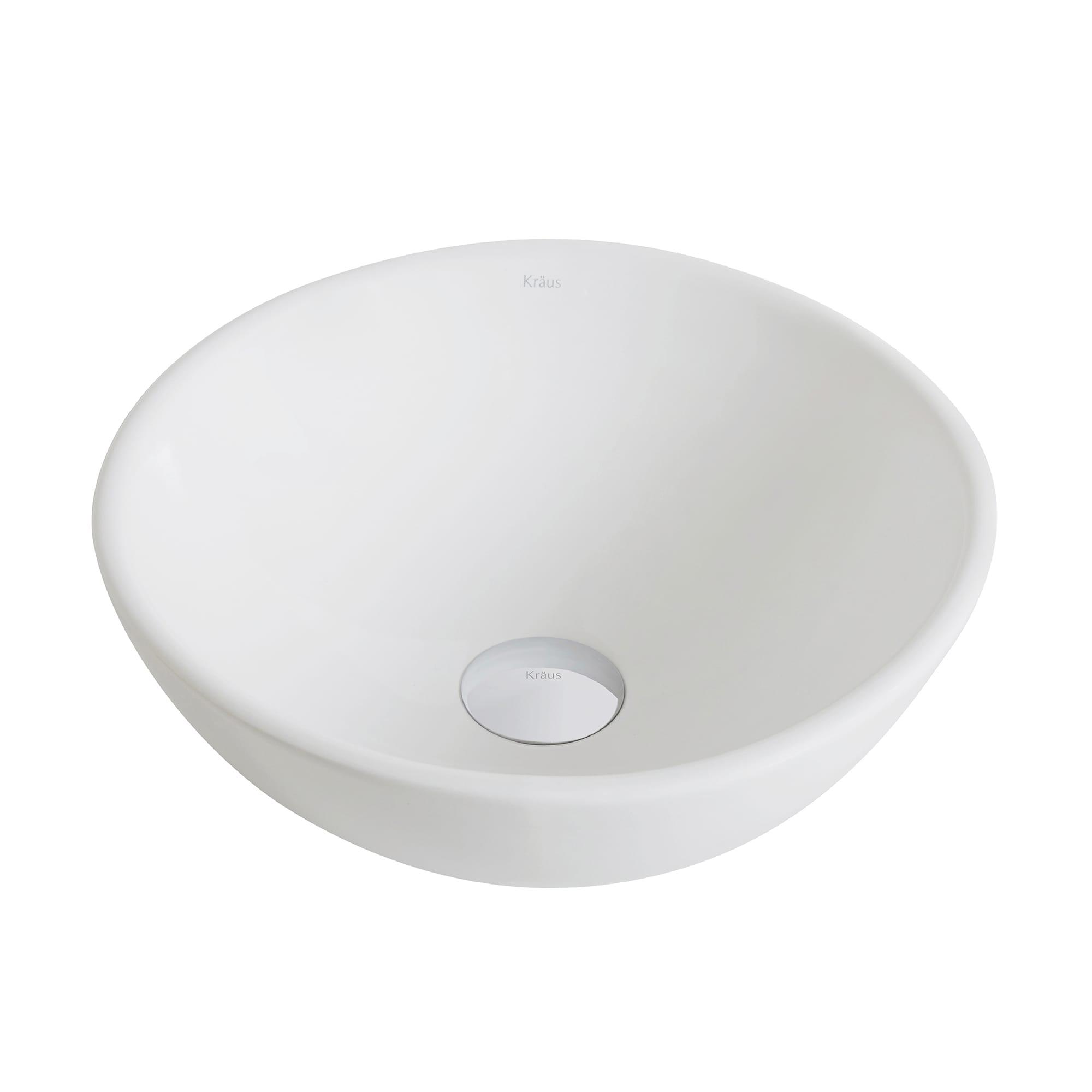 KRAUS Elavo™ Thin Ceramics Vessel Bathroom Sink