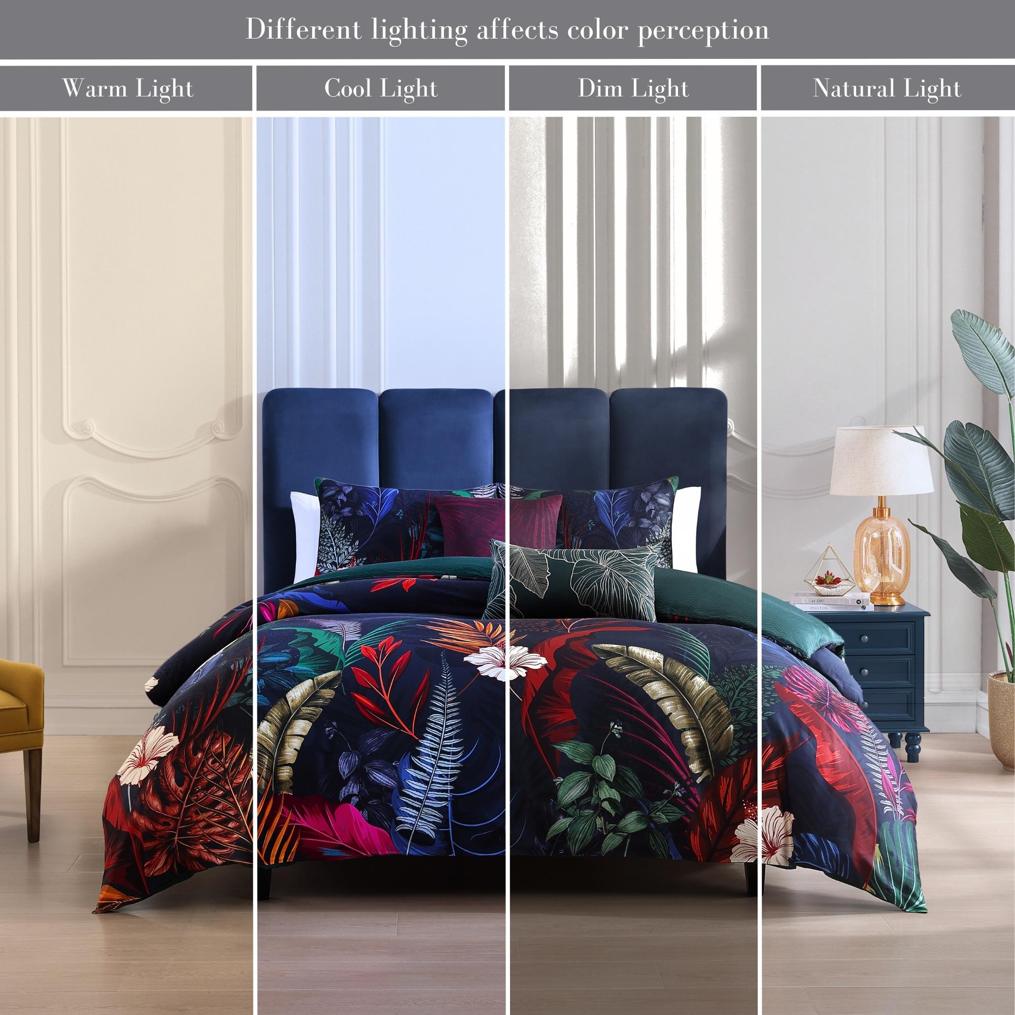 BeBeJan Bebejan Paradise 100% Cotton Sateen 5 Piece Reversible Comforter Set