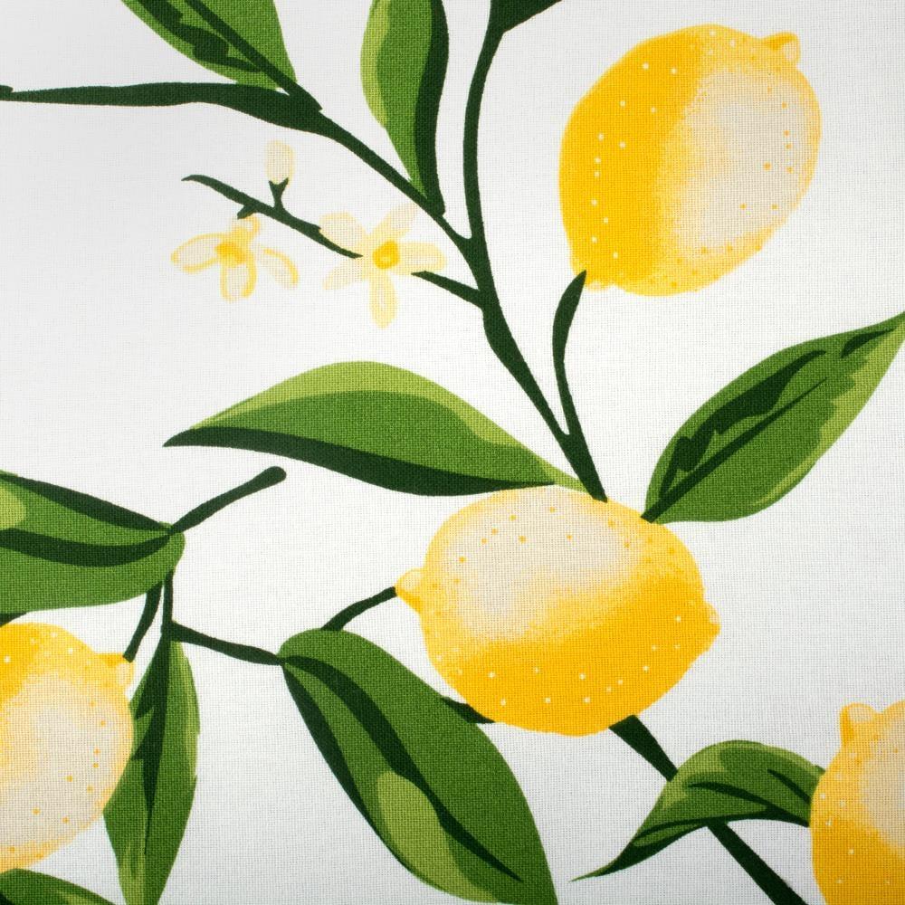 DII Lemon Bliss Printed Napkin Set 6 Piece, Yellow/Green, 20x20"