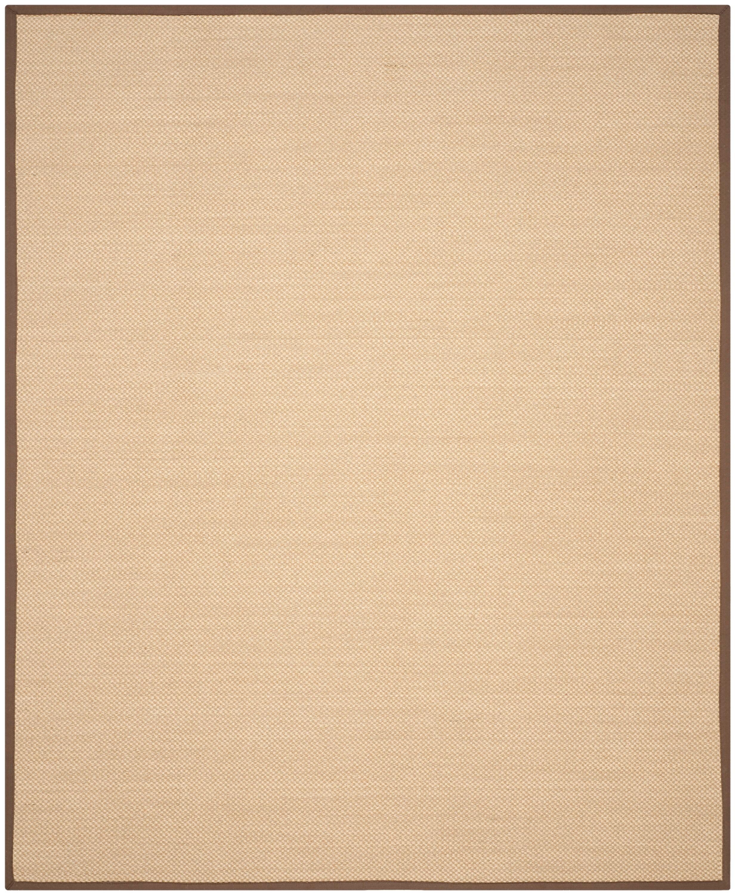 Natural Fiber NF141 Power Loomed Indoor Area Rug - Maize/Brown - 8'x10' - Safavieh