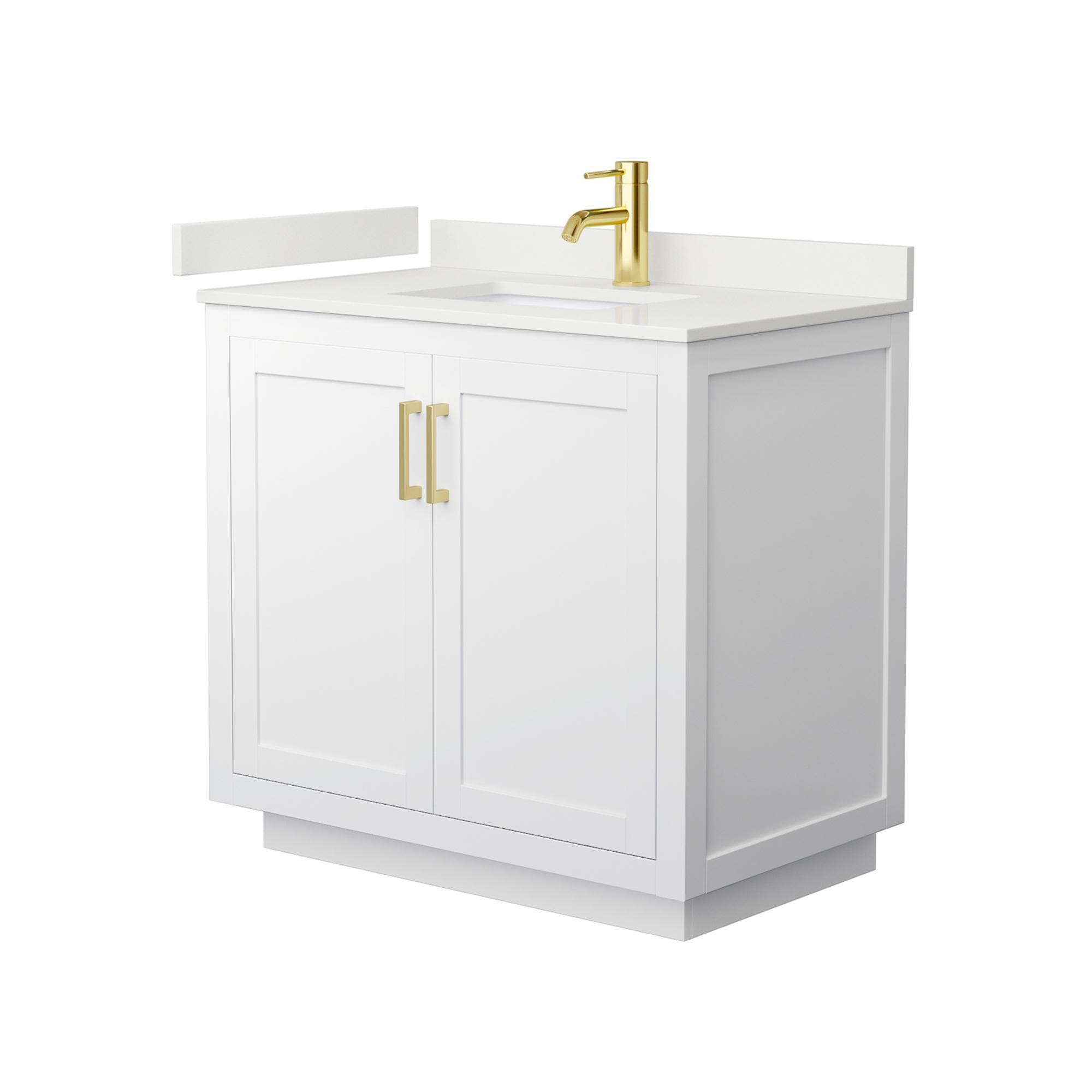 Miranda 36" Freestanding Single Bathroom Vanity with Quartz Top