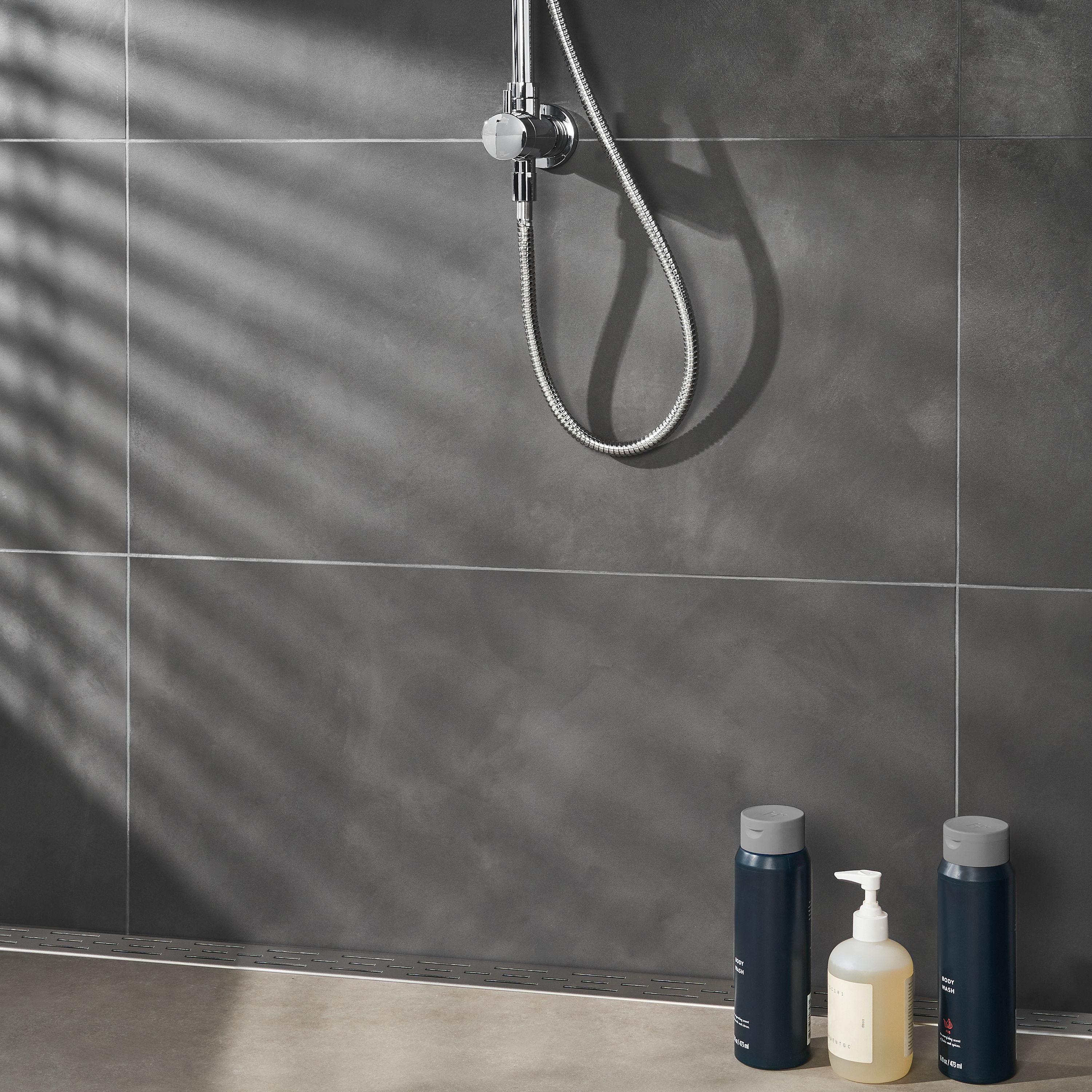 Bond Tile Ryx 15.74 in. x 31.49 in. Matte Porcelain Concrete Look Floor and Wall Tile (13.77 Sq. Ft. / Case)