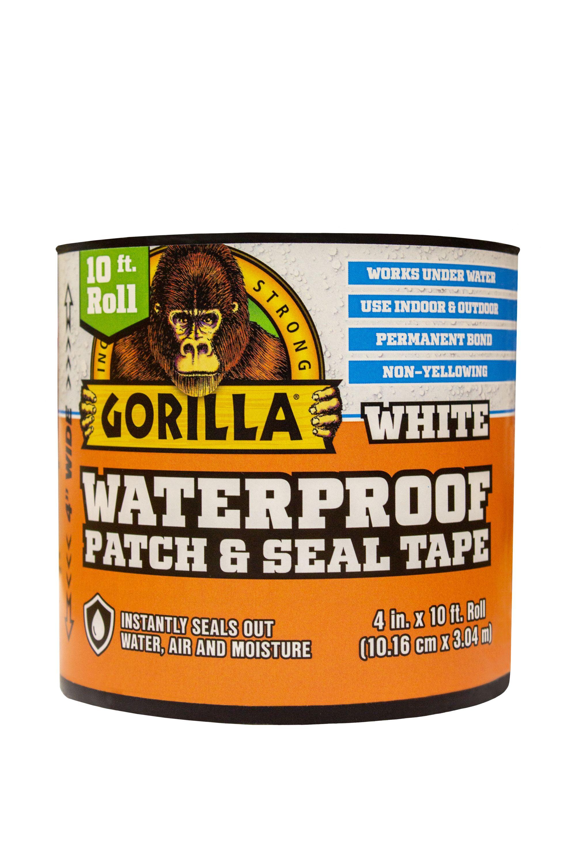 Gorilla 4 in. W X 10 ft. L White Waterproof Repair Tape