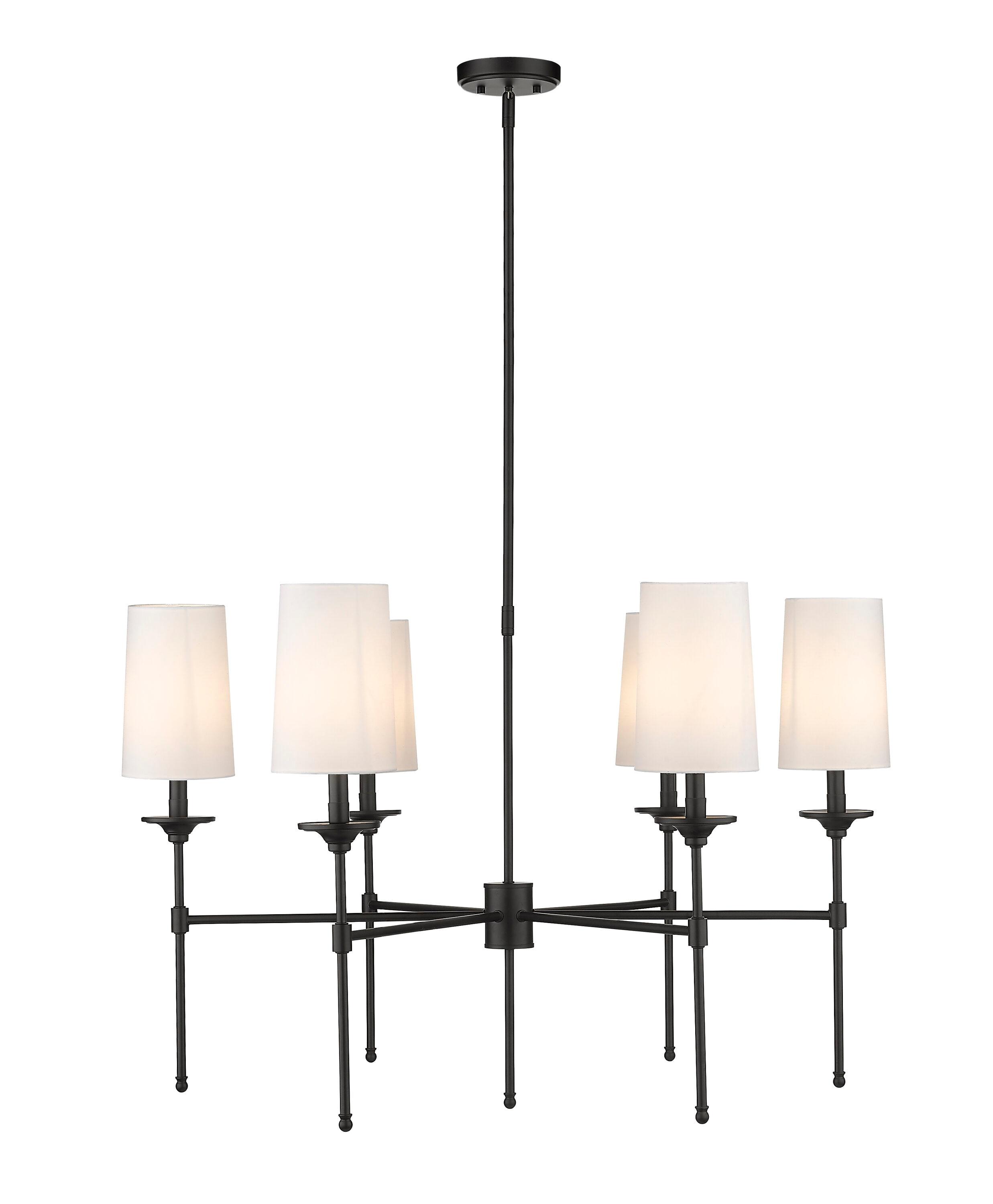 Hayse 6 - Light Dimmable Classic / Traditional Chandelier