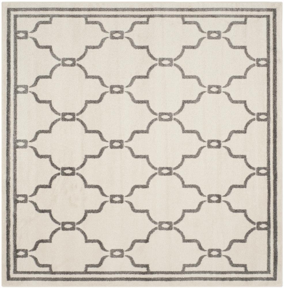 Amherst AMT414 Power Loomed Indoor Area Rug - Ivory/Grey - 5'x5' - Safavieh