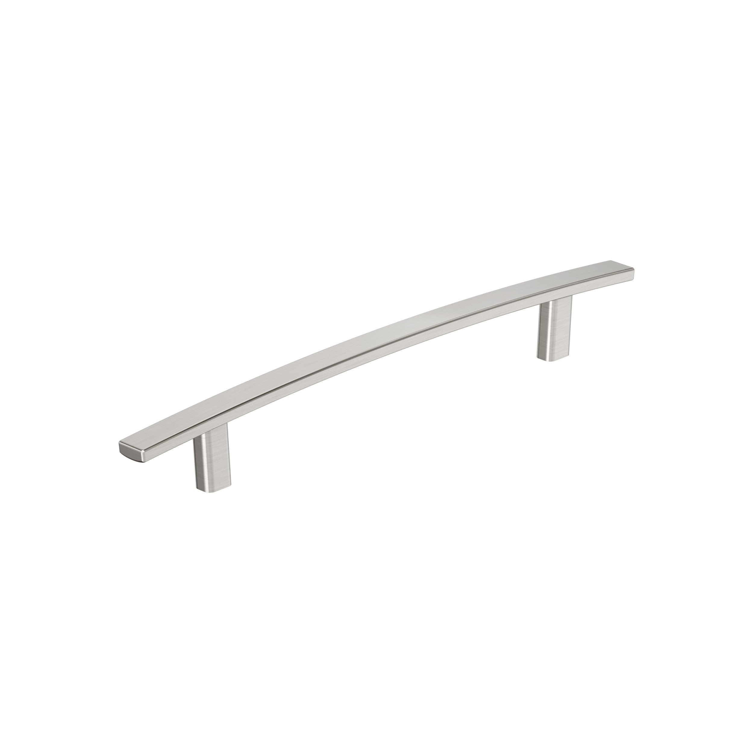 Amerock Cyprus 7-9/16 inch (192mm) Center-to-Center Satin Nickel Cabinet Pull