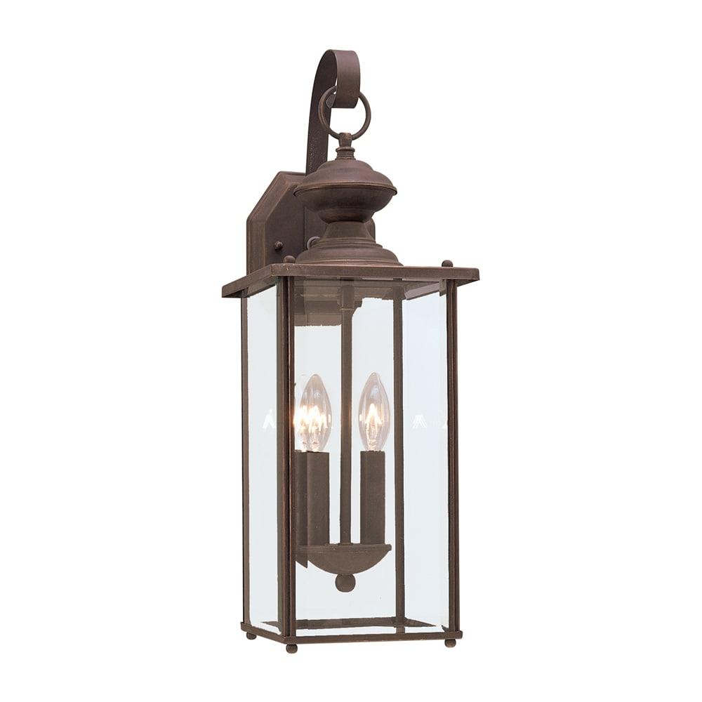 Generation Lighting Jamestowne 2 -Light 20.25-in H Antique Bronze Hardwired Outdoor Wall Light