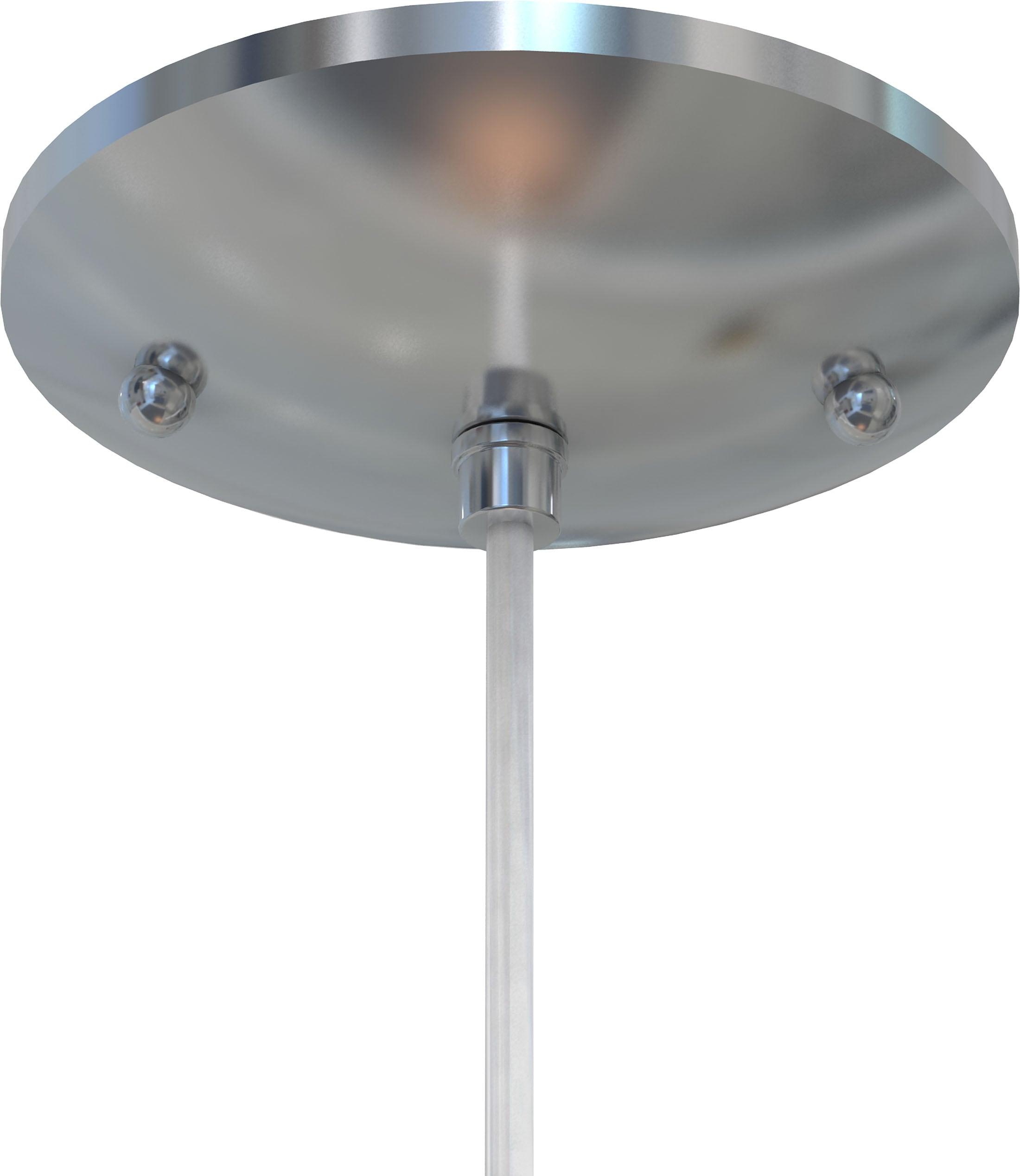 Volume Lighting 1 - Light Brushed Nickel Single Pendant